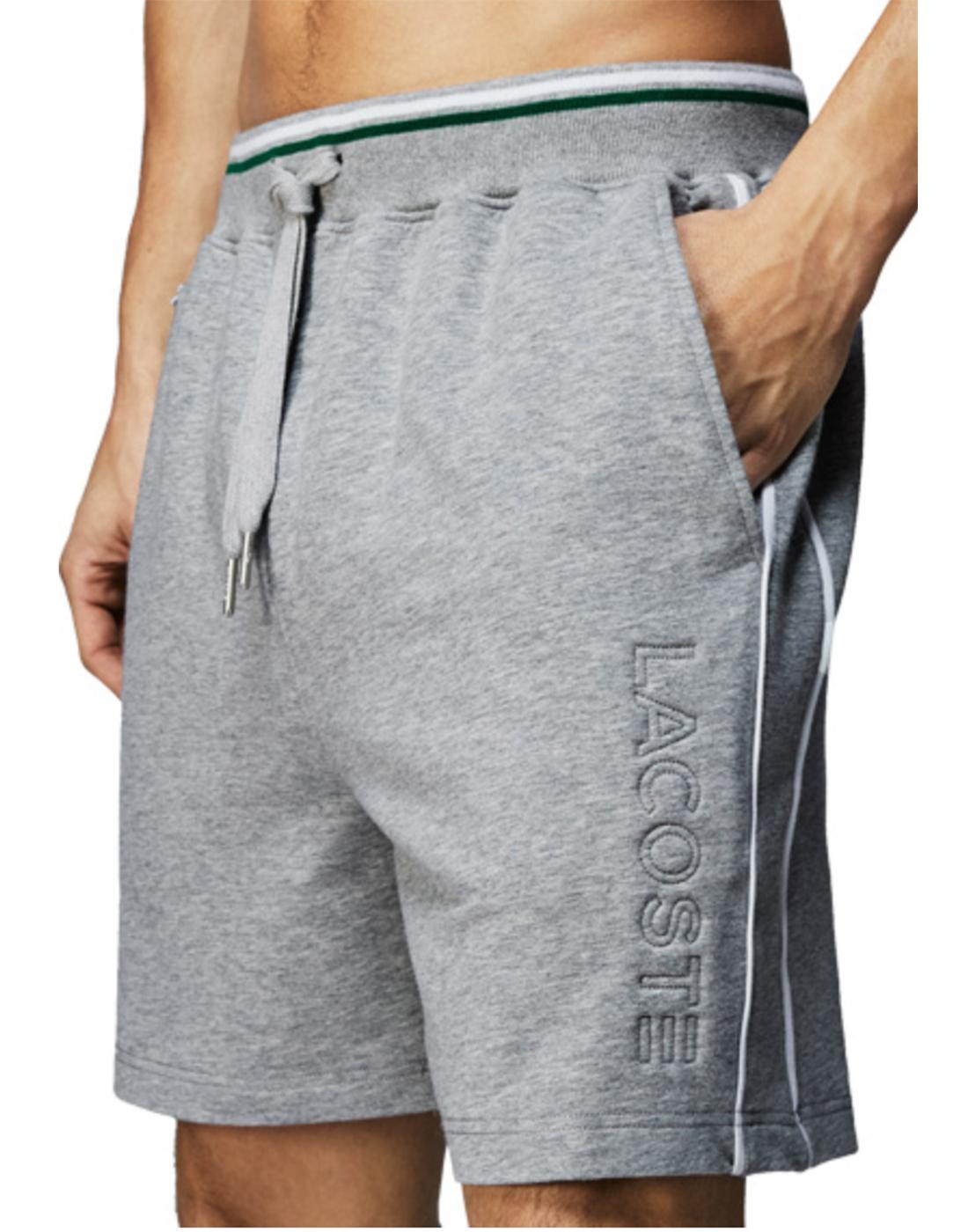 LACOSTE LOUNGEWEAR Retro Sport Pyjama Shorts Grey