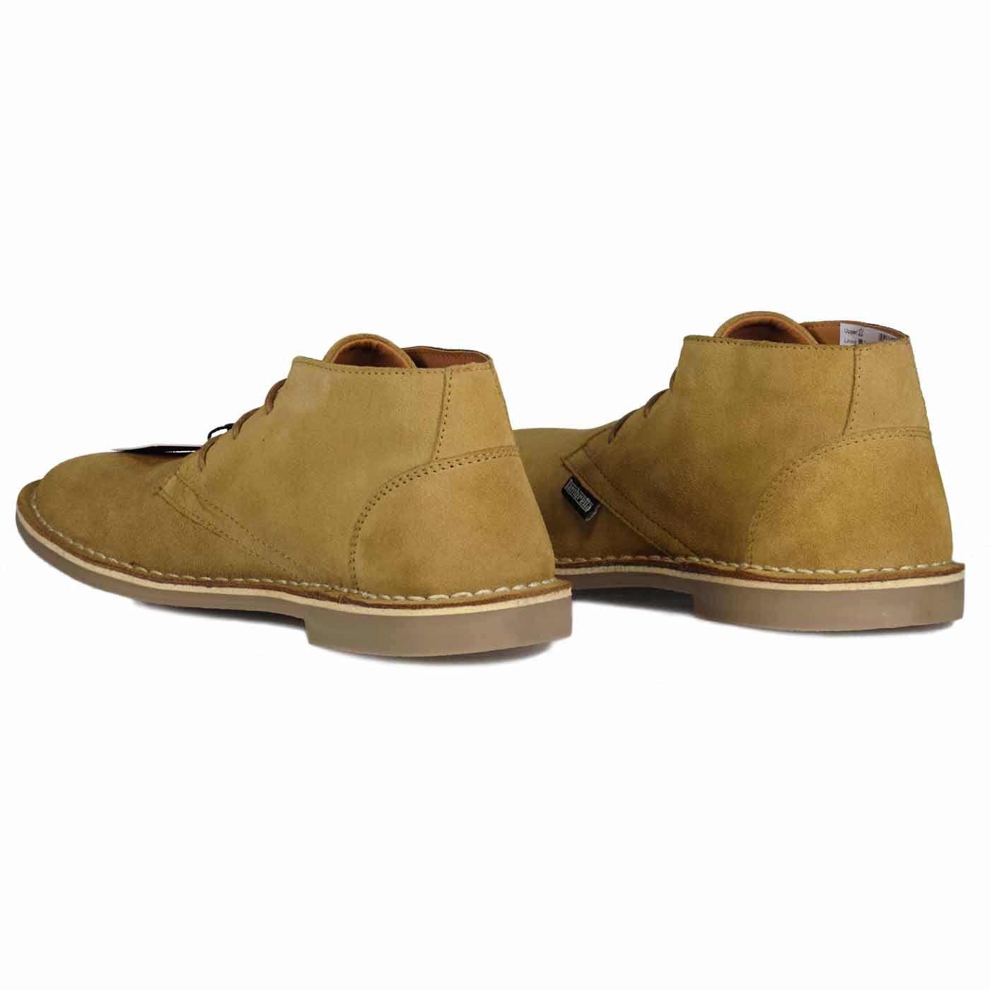 LAMBRETTA Chiswick Retro 60s Mod Suede Desert Boots Sand lambretta-mens-m844b-brown-leather-2-eyelet-desert-boots