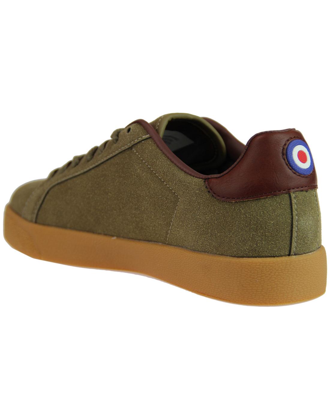 khaki suede trainers