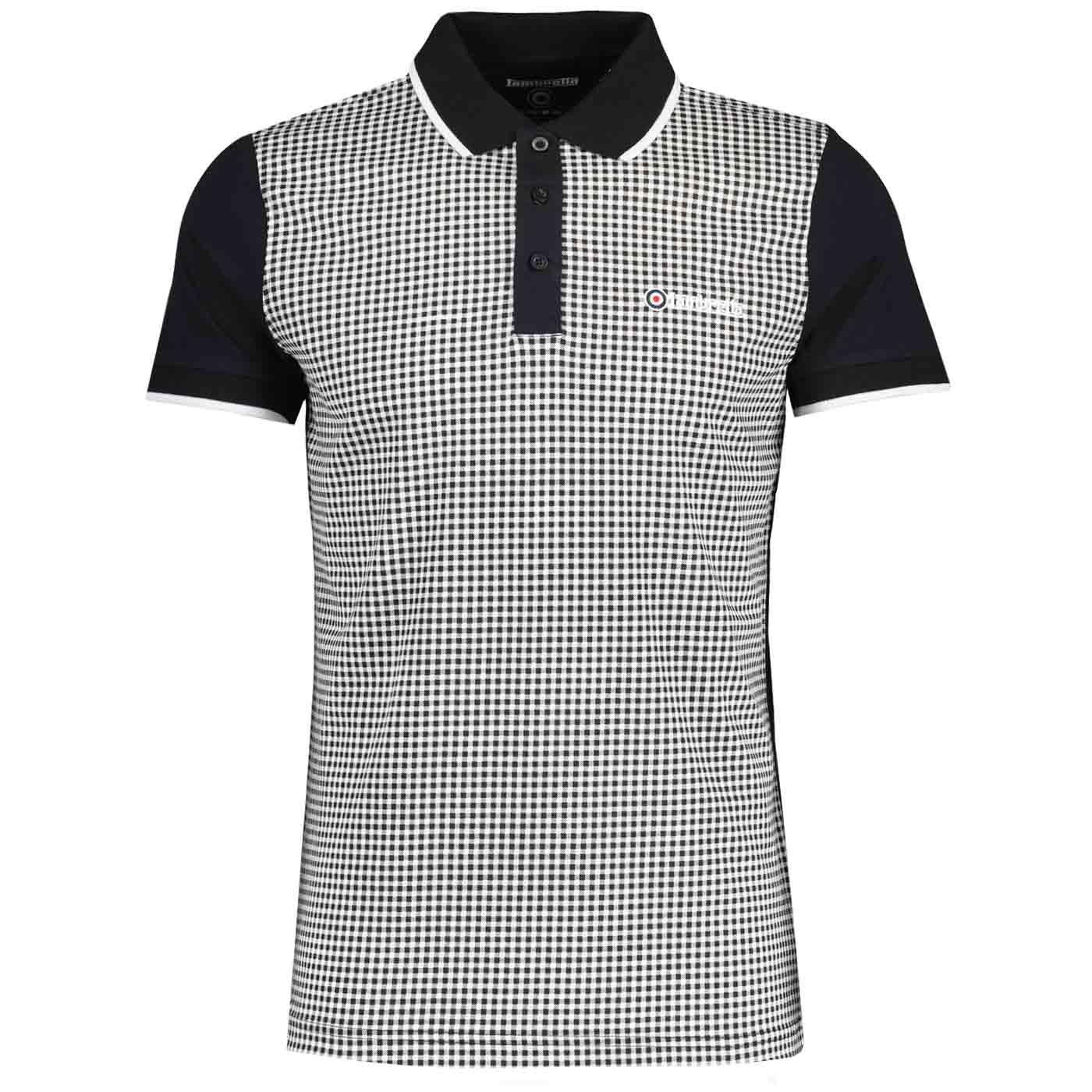 Lambretta Clothing Mod 2 Tone Gingham Polo Shirt