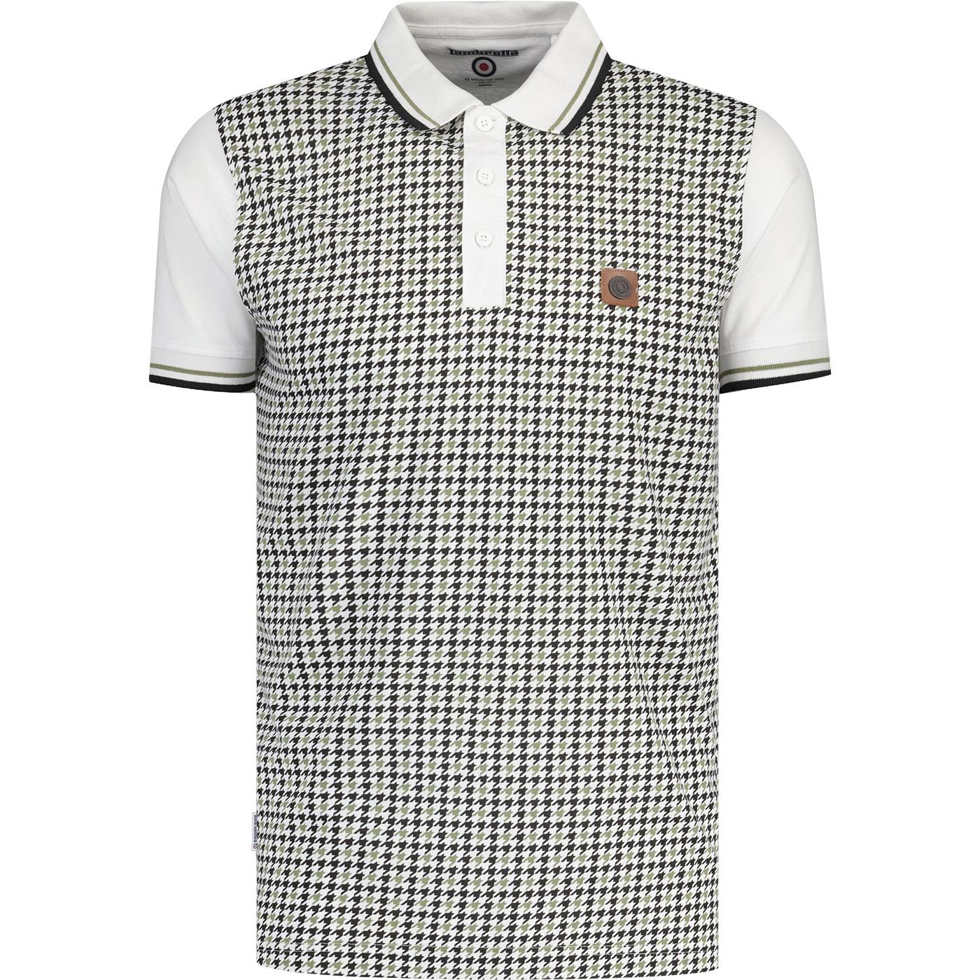 Lambretta Clothing Twin Tipped Houndstooth Polo W