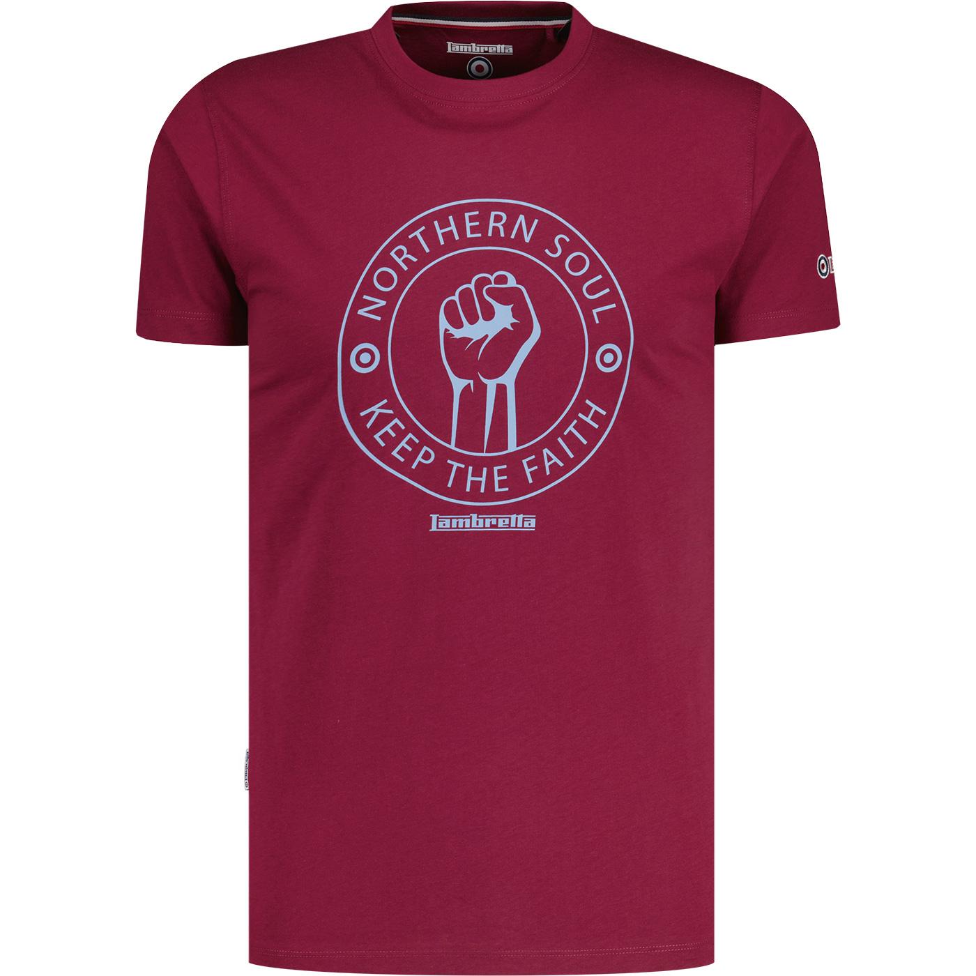 Lambretta Retro Northern Soul Keep The Faith Tee B