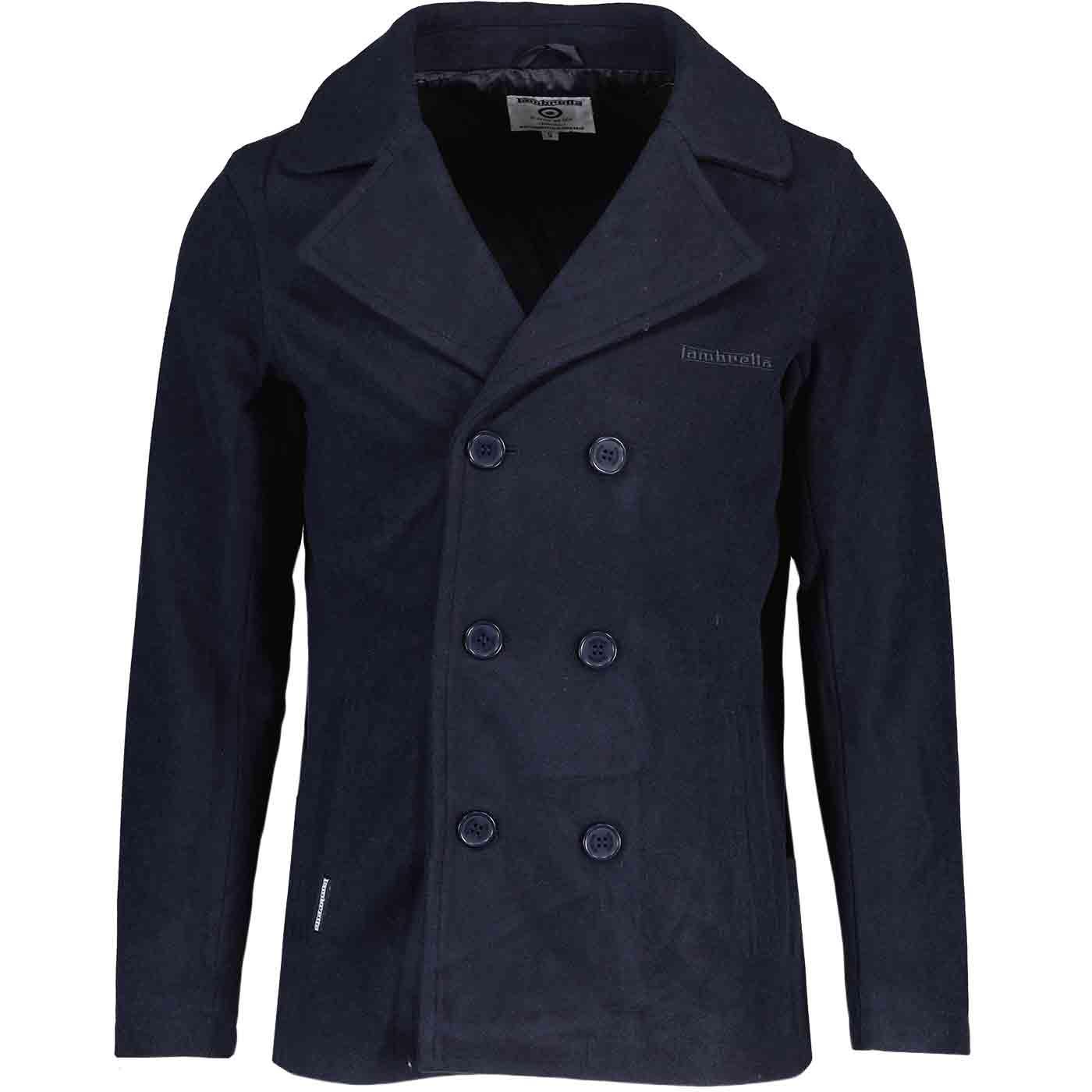 Lambretta Clothing Double Breasted Mod Peacoat N