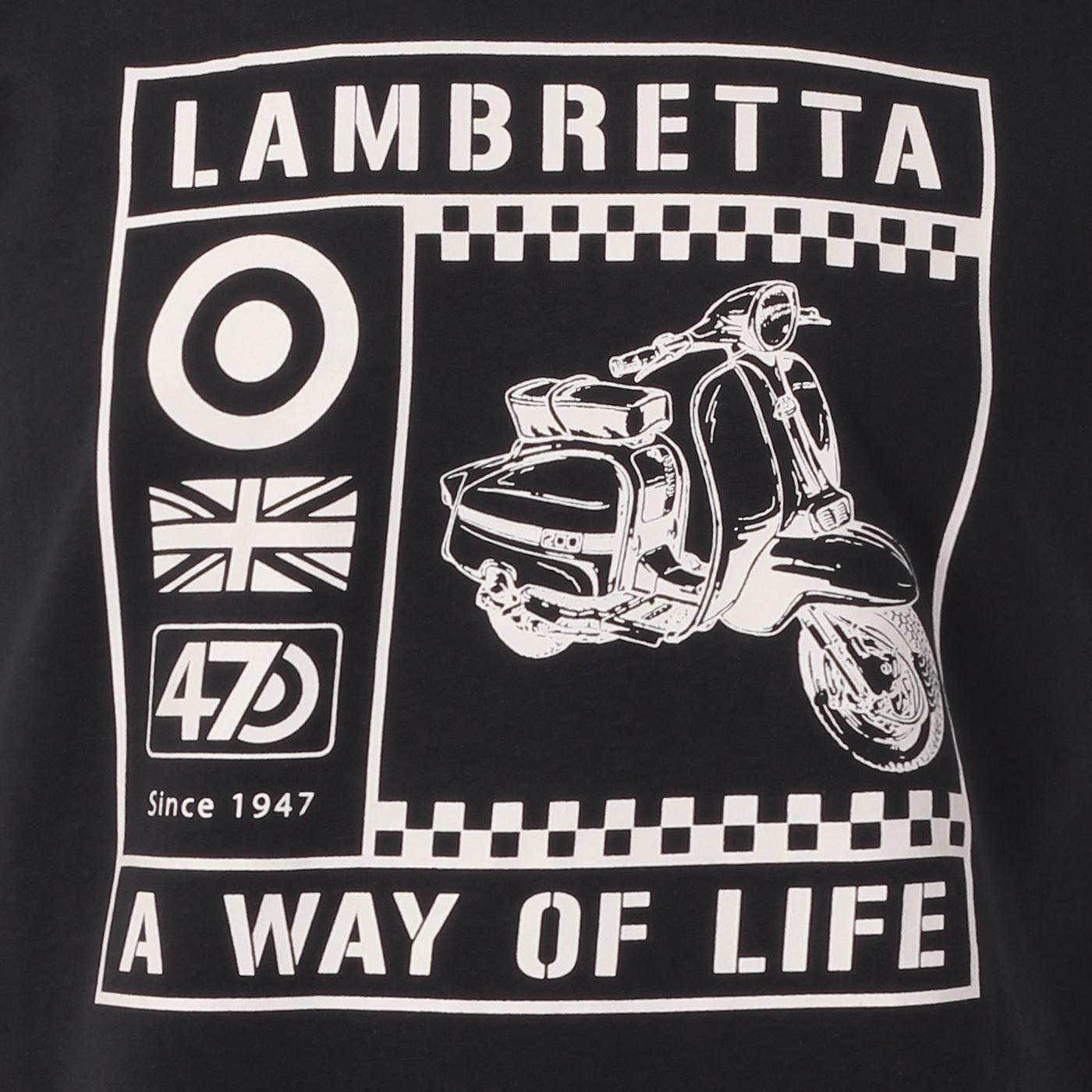 Lambretta Men's Two Tone Panel T-Shirt – Casual & Stylish Cotton Tee - View #9