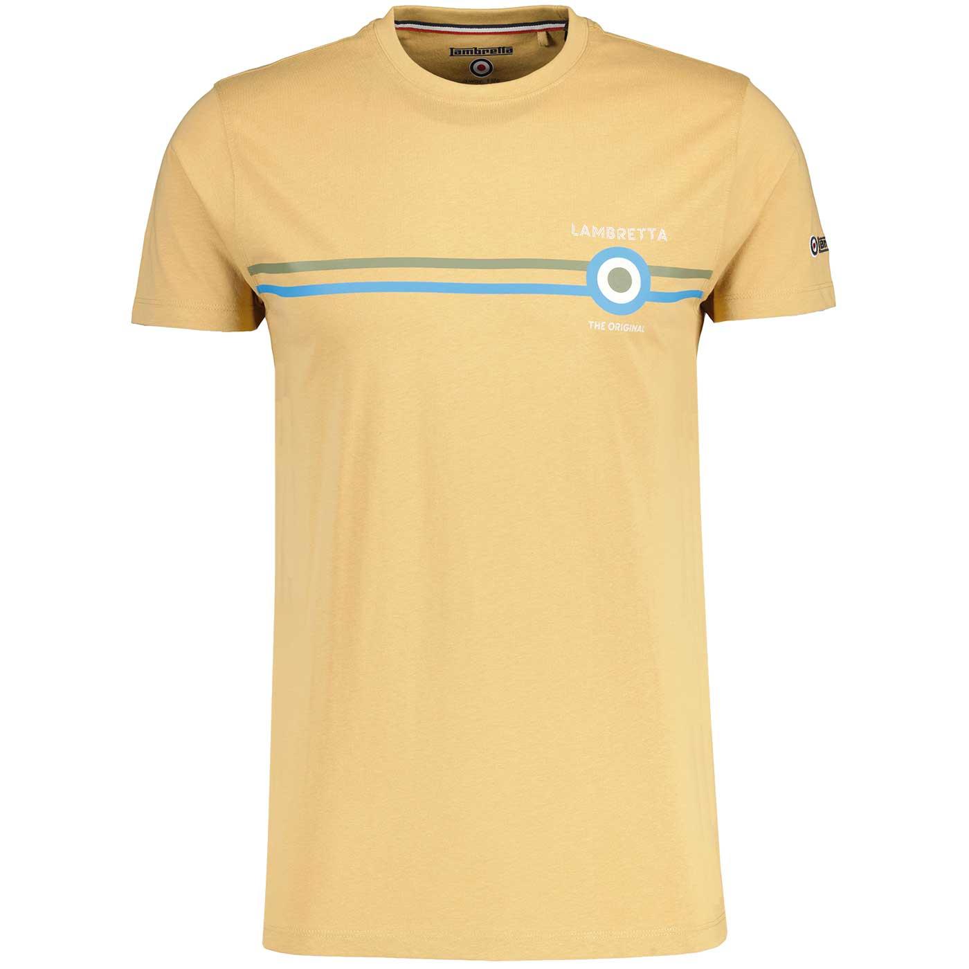 LAMBRETTA Classic Stripe Mod Target Logo T-shirt S