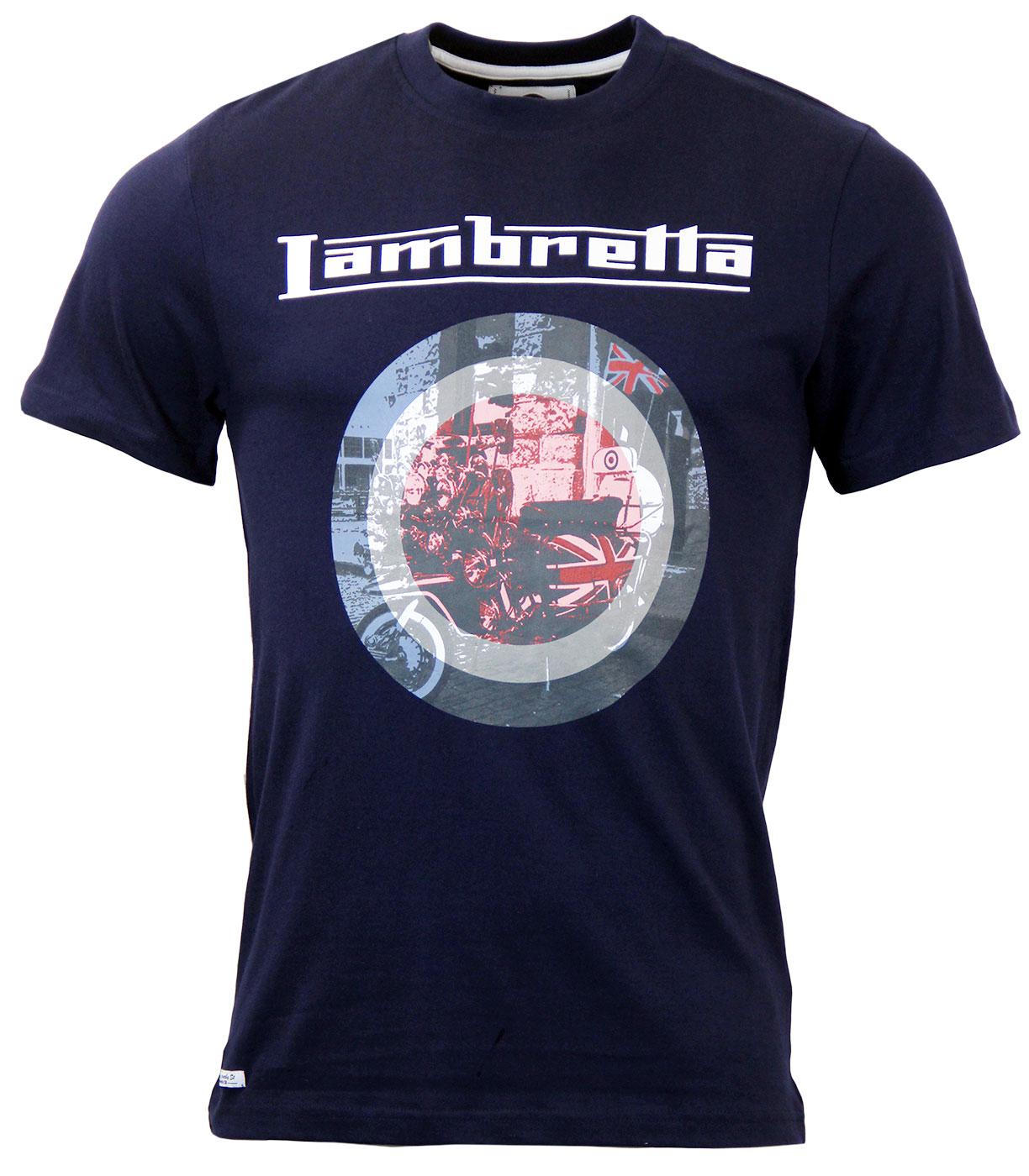 LAMBRETTA Retro Scooter Mod Target T-Shirt
