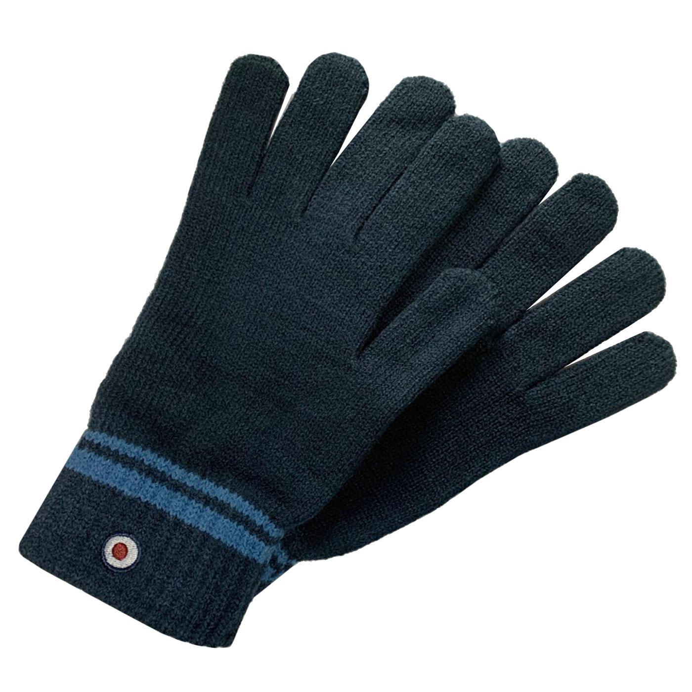 LAMBRETTA Mod Target Logo Knitted Gloves NAVY