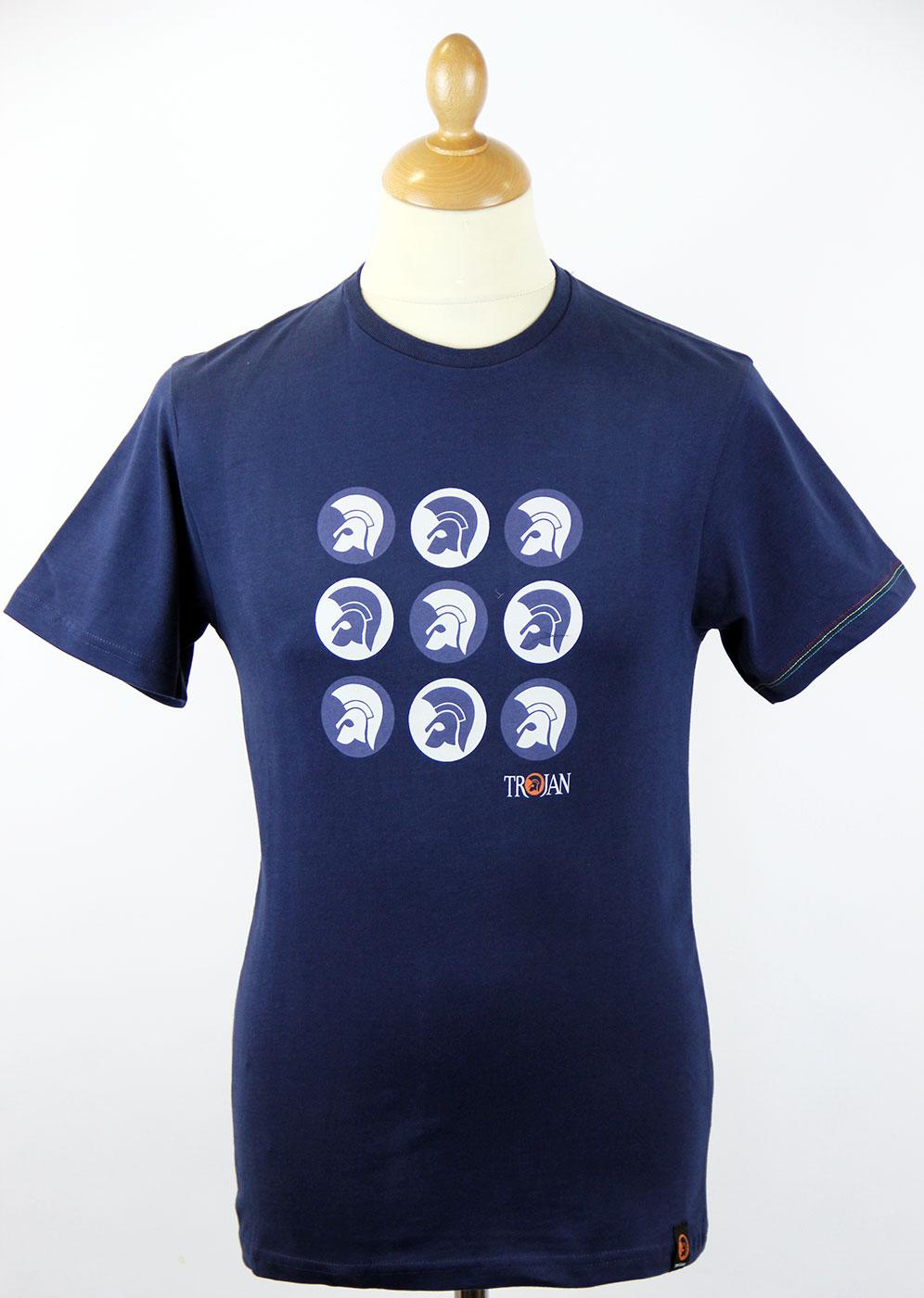Trojan Multi Logo LAMBRETTA Retro Mod T-shirt (N)