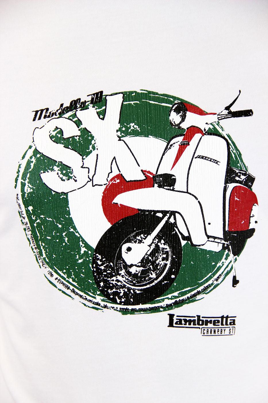 T-shirt Homme Lambretta Motif Rétro Target - Neuf Avec étiquettes