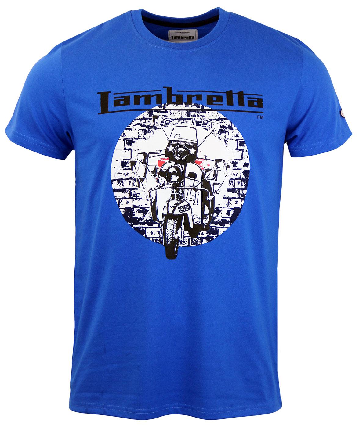LAMBRETTA Retro Mod Distressed Scooter T-shirt