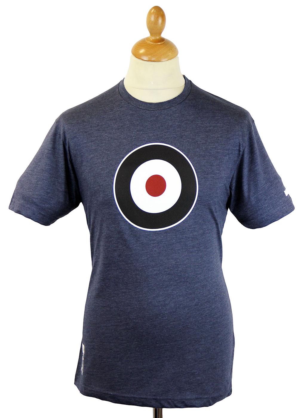 LAMBRETTA Retro Pop Art Mod Target Indigo T-shirt