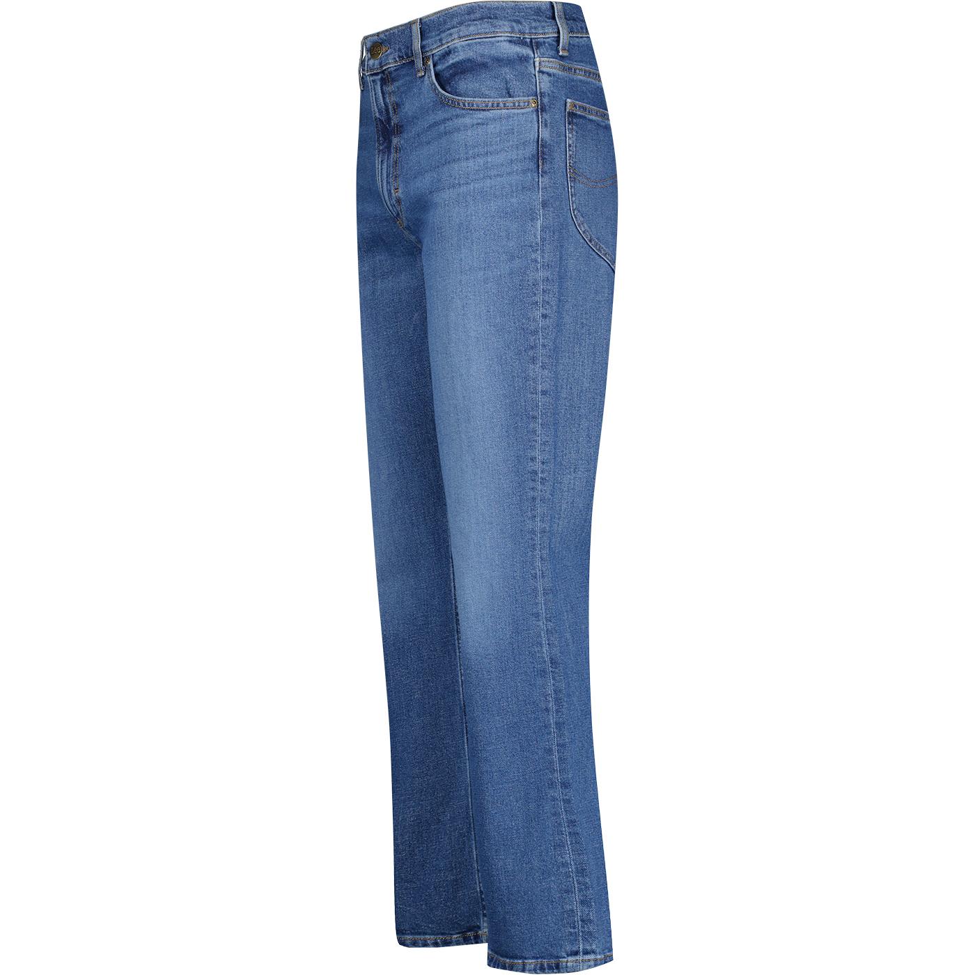 Vintage High Waisted Denim Jeans 70s Stonewash Wide Leg Pants
