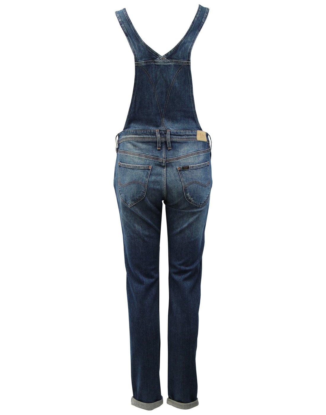 LEE Women's Retro 1970s Chelsea Aged Relaxed Bib Dungarees