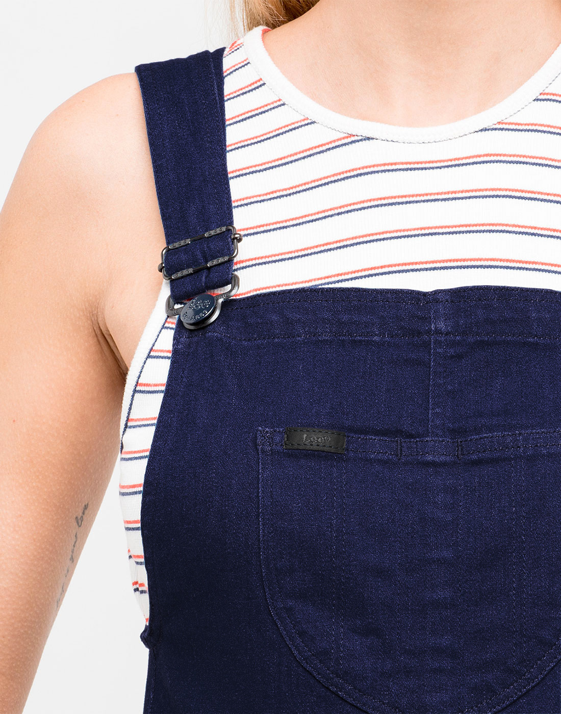 LEE JEANS Women's Retro 70s Denim Bib Flare Overalls in Rinse