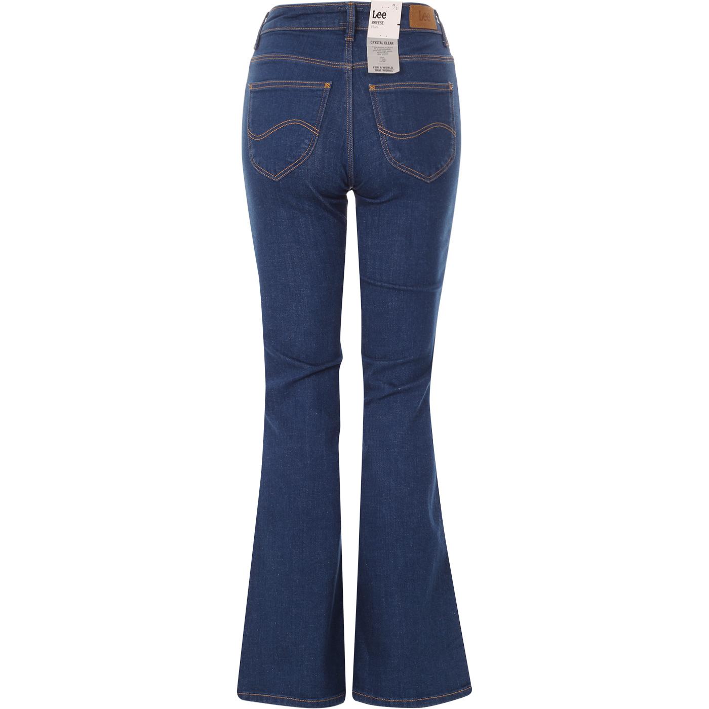 Breese LEE Retro 1970s Flared Jeans in Vintage Ayla