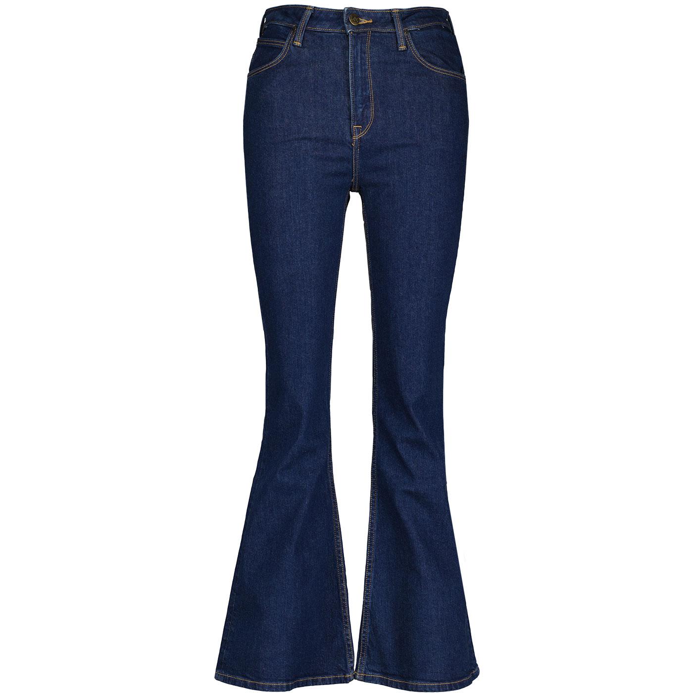 Breese Lee Retro 70s Flared Jeans in That's Right