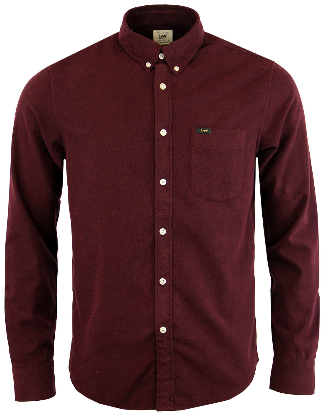 LEE Mod Button Down Brushed Cotton Oxford Shirt