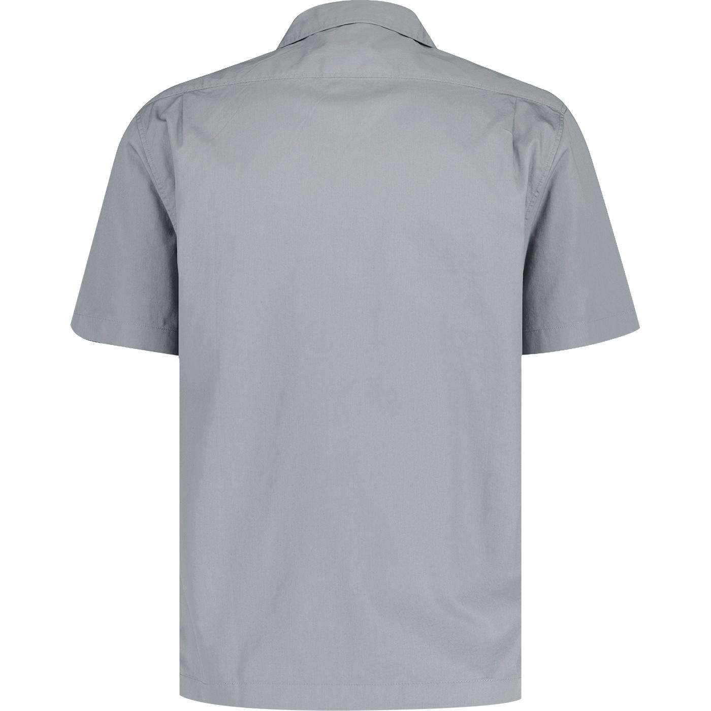 LEE JEANS CHETOPA Retro Cotton Twill S/S Shirt in New Gray