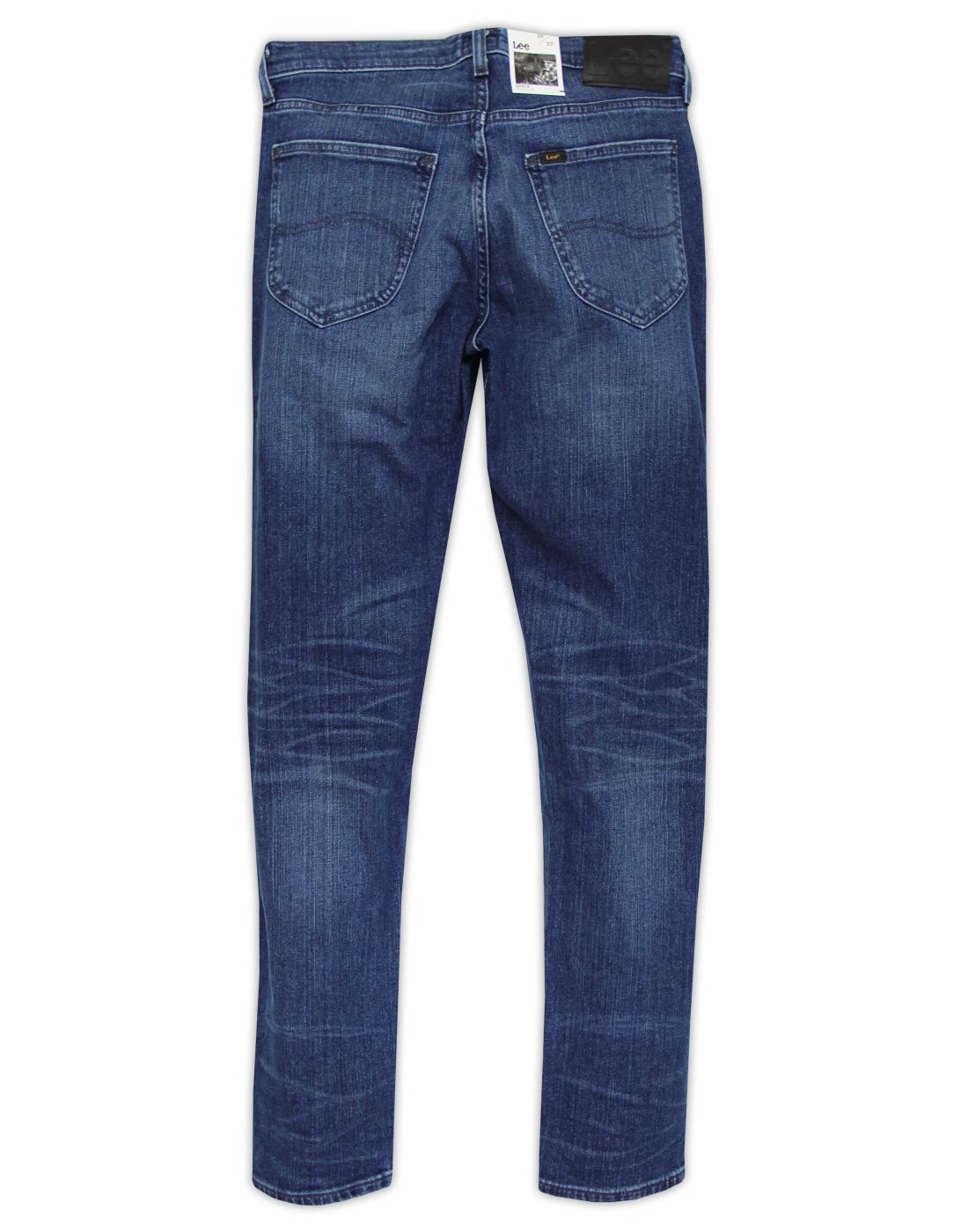 Daren LEE Men's Retro Mod Regular Slim Banshee Worn Denim Jeans