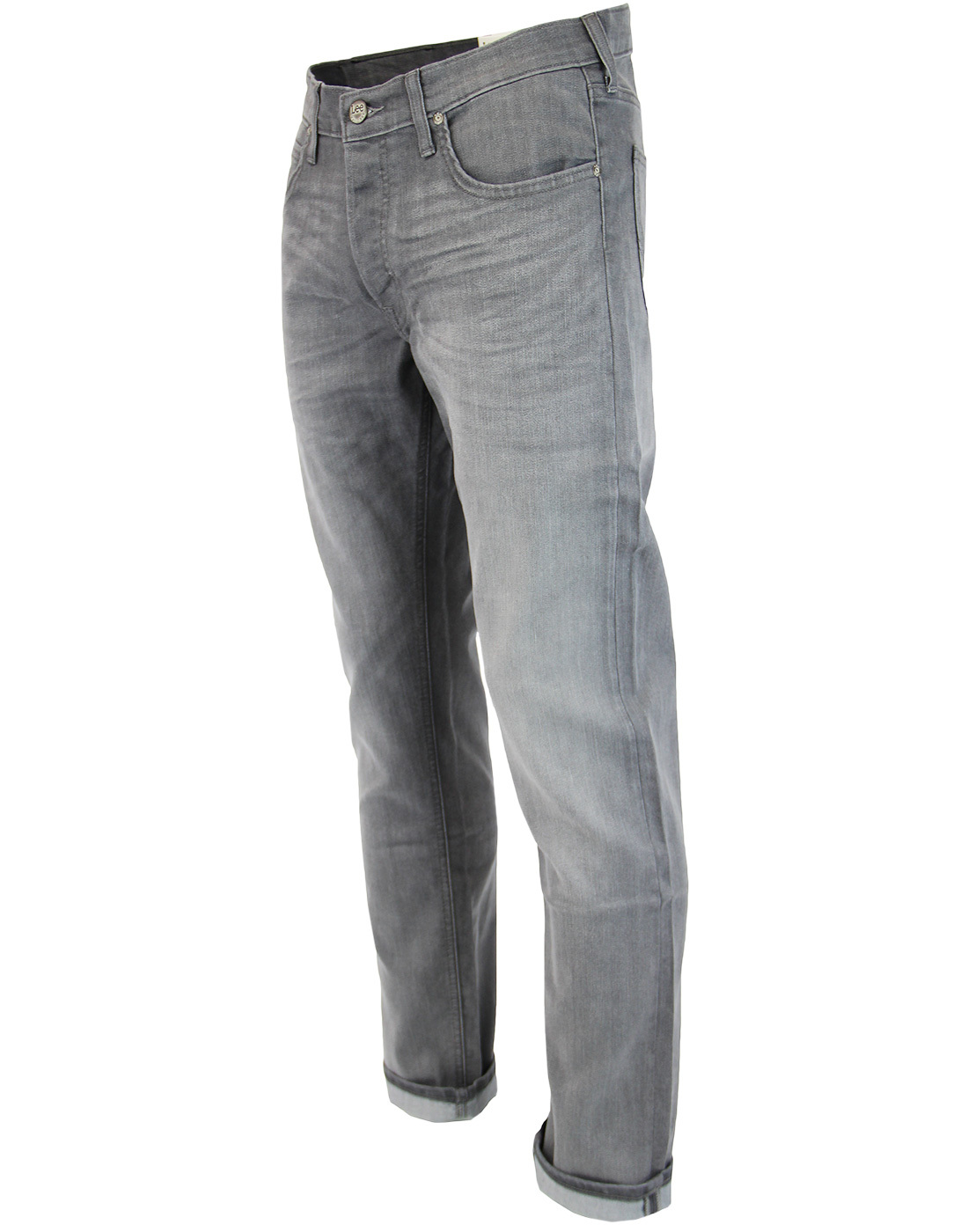 LEE Daren Retro Slim Leg Denim Jeans in Storm Grey