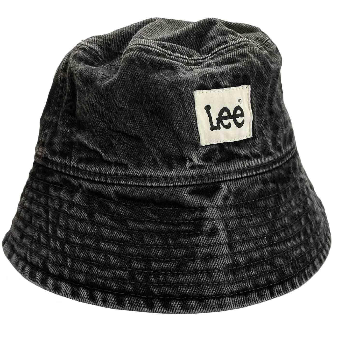LEE Retro 90s Indie Washed Black Denim Bucket Hat