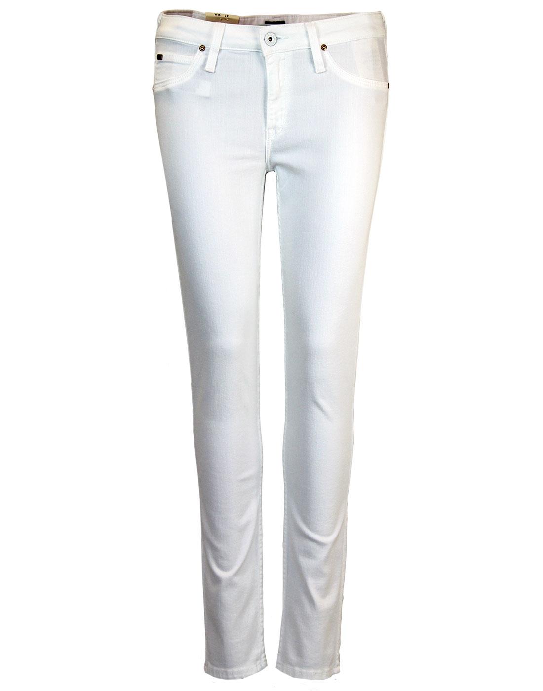 Scarlett LEE Retro Mod White Skinny Denim Jeans