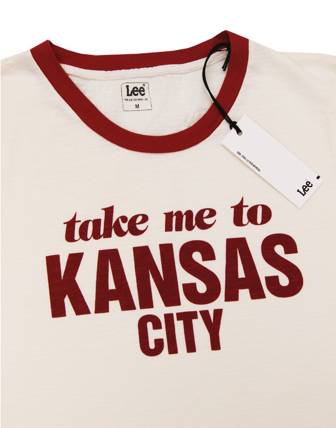 LEE JEANS Kansas City Retro 70s Vintage Ringer T-Shirt Jet Stream