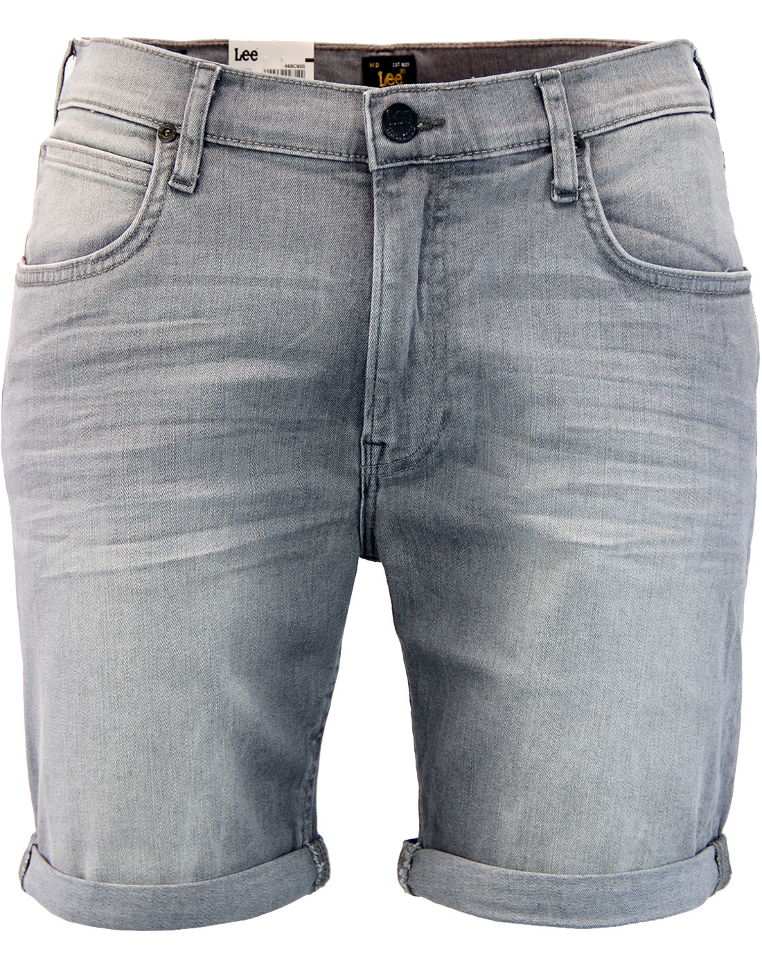 LEE Retro Indie Slim Fit 5 Pocket Denim Shorts in Grey