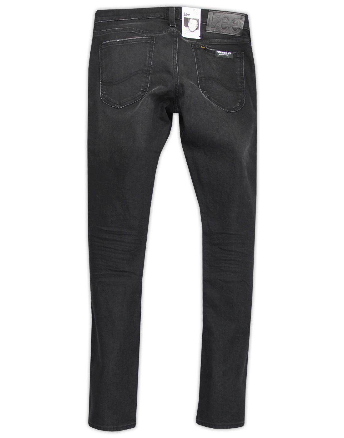 LEE Luke Men s Retro Indie Slim Tapered Denim Jeans in Black Worn