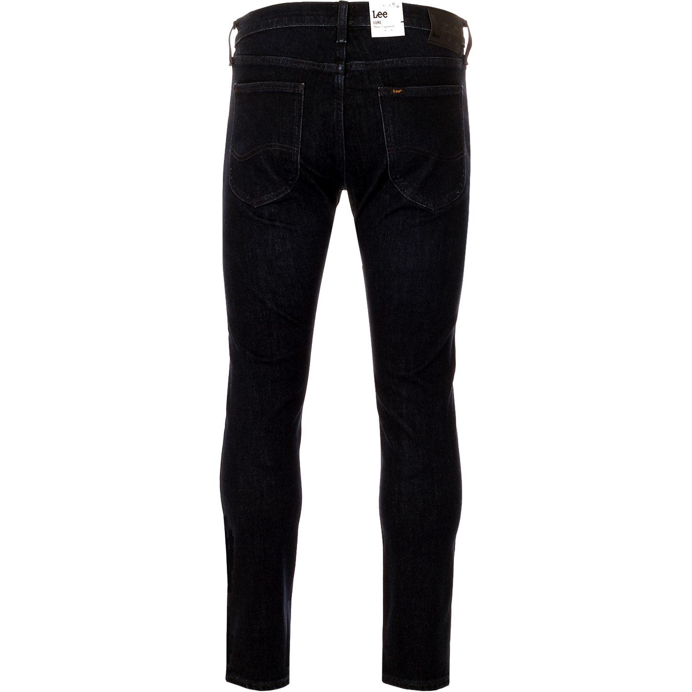 LEE JEANS 'Luke' Mens Slim Tapered Jeans in Dark Park