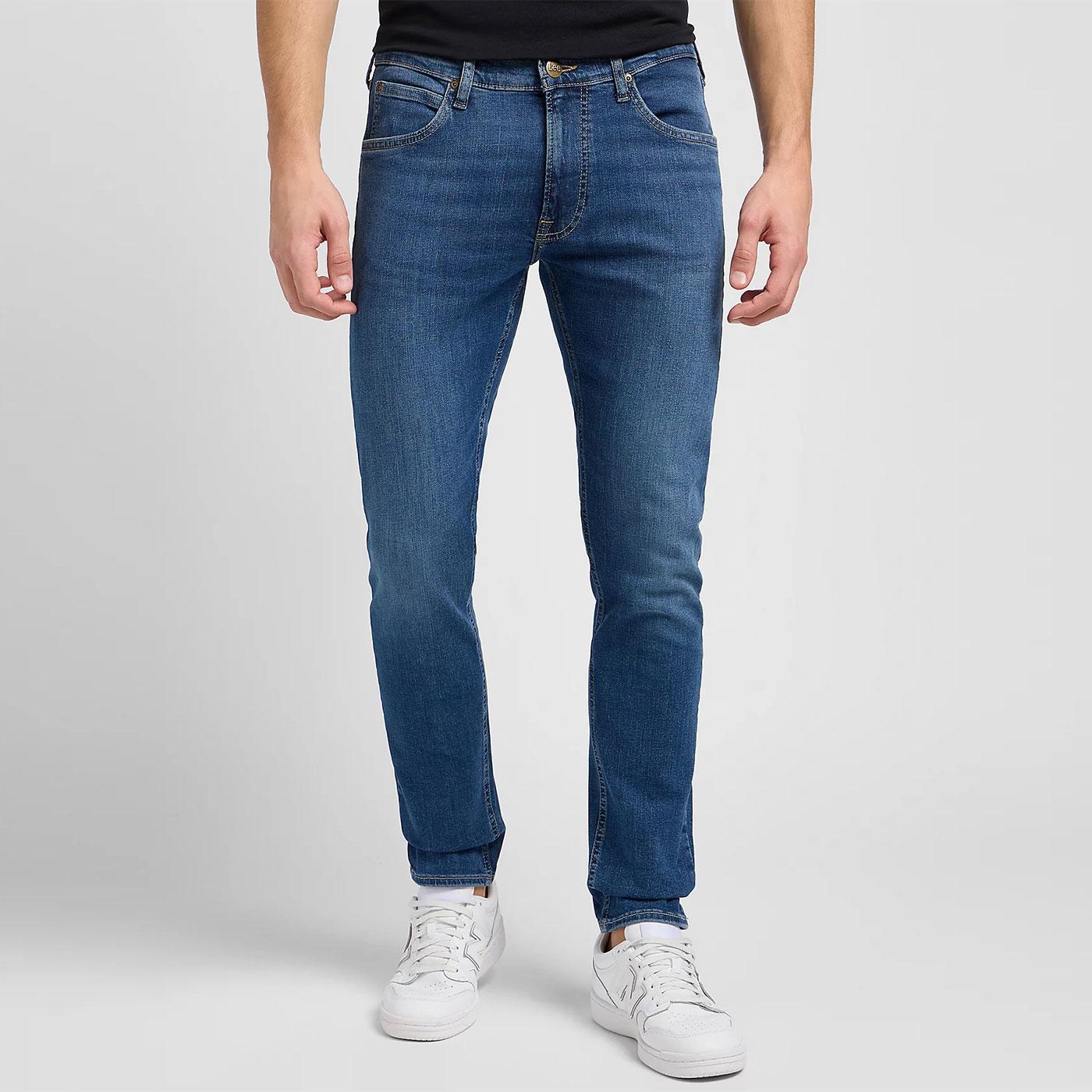 Luke Lee Slim Tapered Crosshatch Denim Jeans ENY