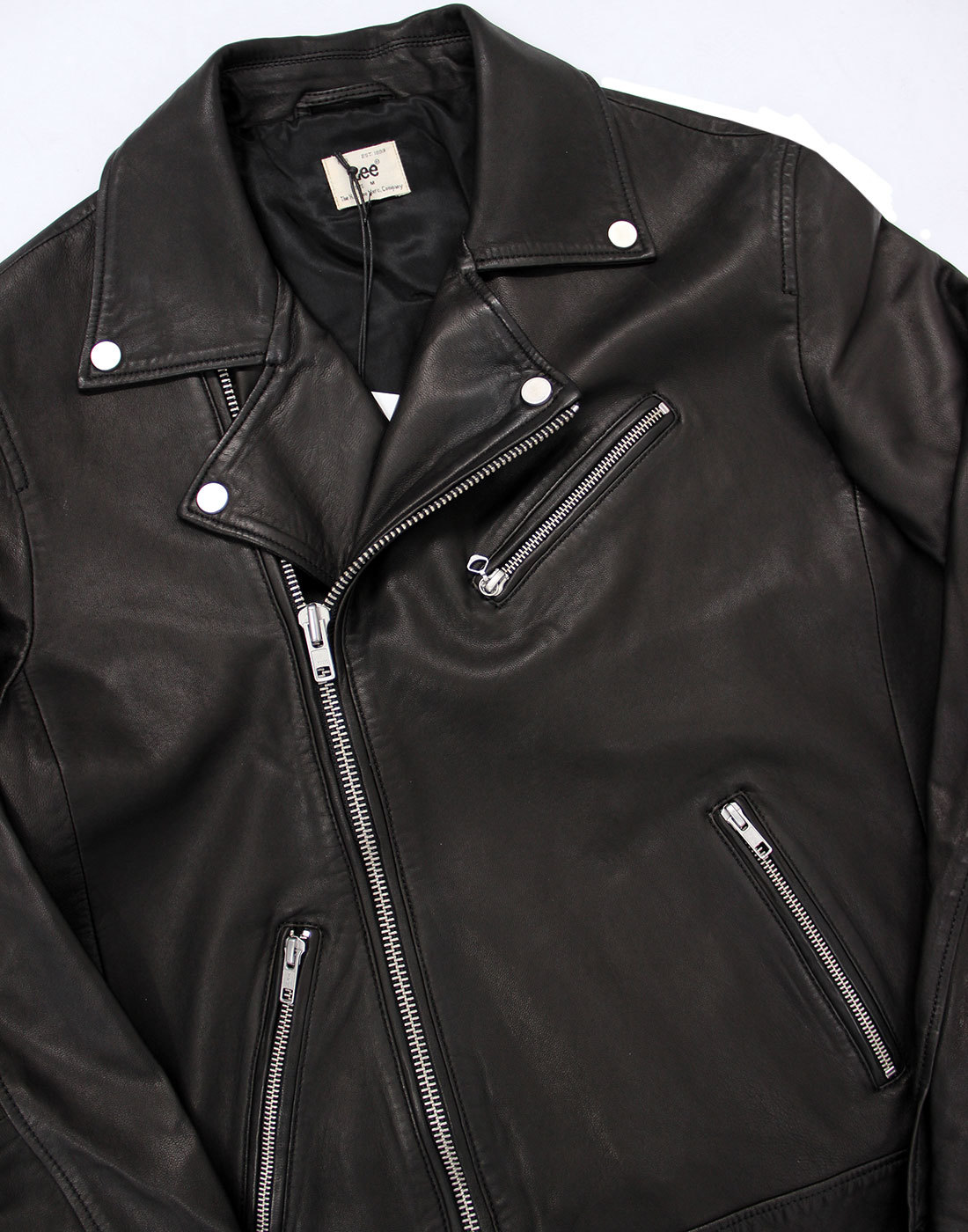 LEE Retro 1950s Indie Leather Brando Perfecto Biker Jacket