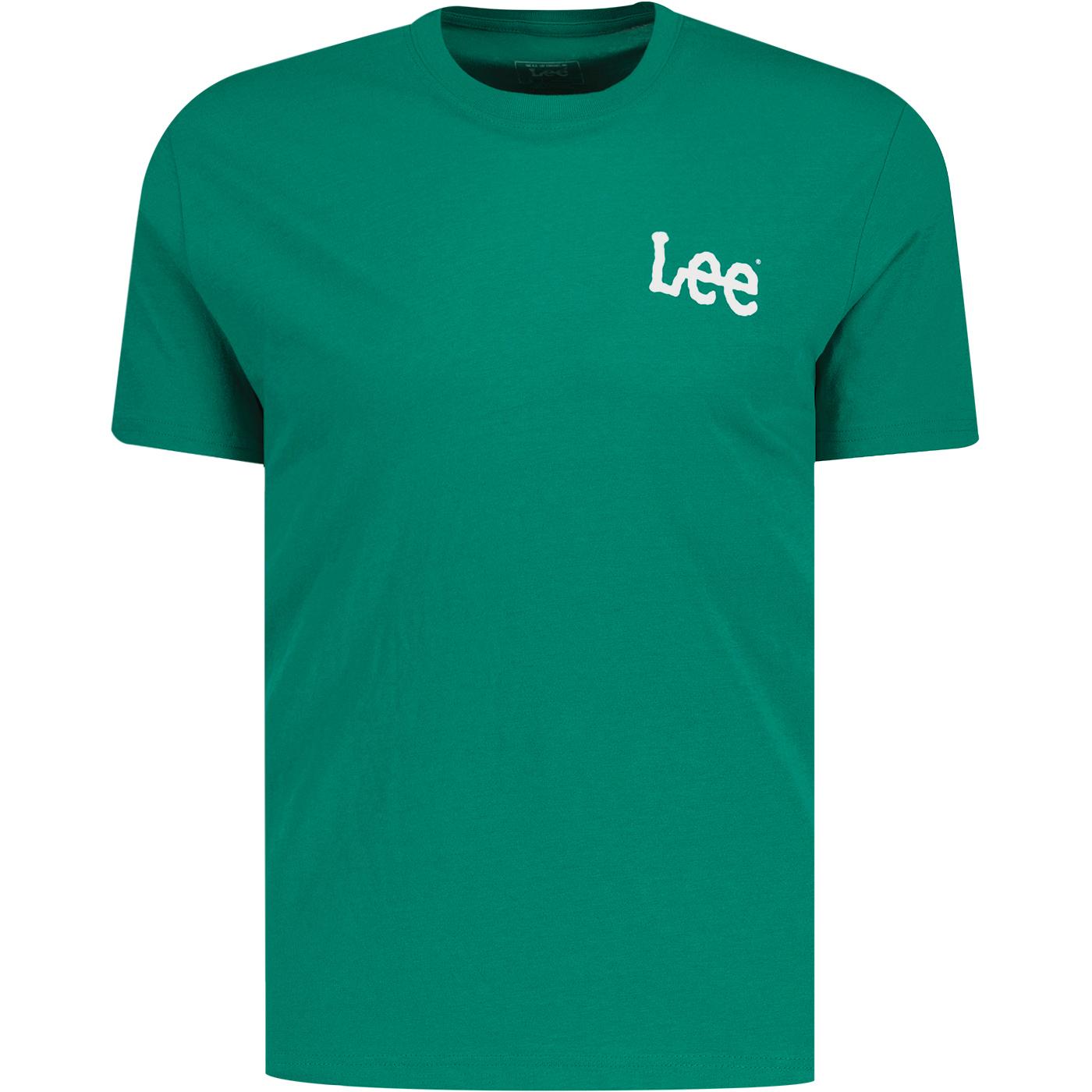  Lee Jeans Wobbly Lee Logo Crew Neck Tee (Enigma)