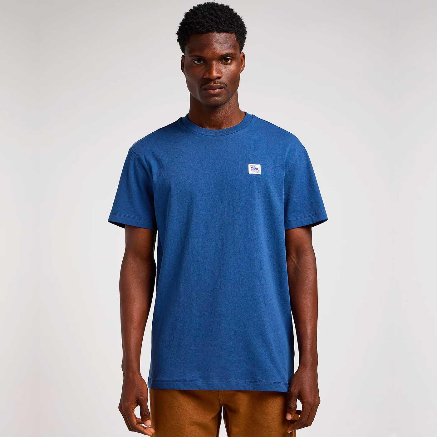 Lee Jeans Retro Workwear Relaxed Tee Drama Blue
