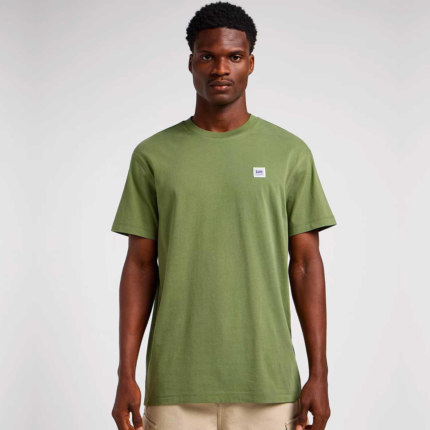 Lee Jeans Retro Workwear Relaxed Tee Olive Grove