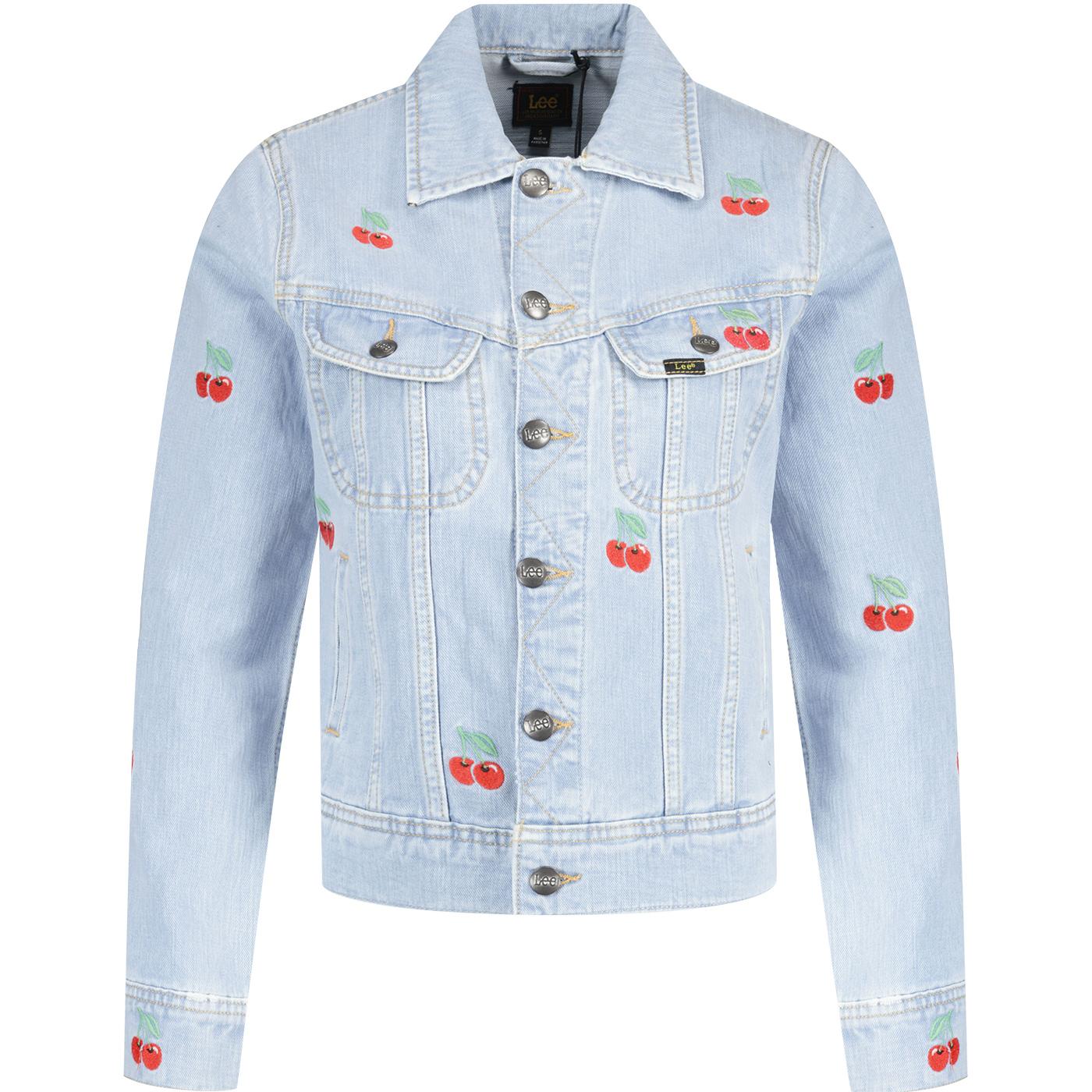 Rider Lee Women's  Retro Cherry Denim Jacket SH