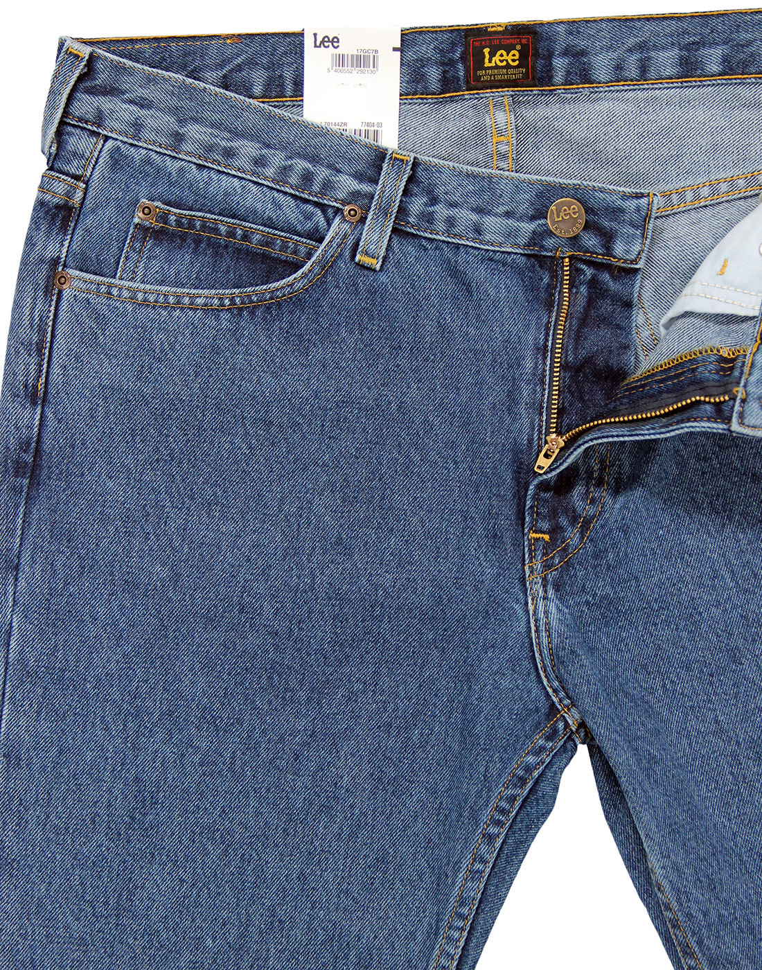 LEE Rider Retro Mod Original Rigid Cotton Stonewash Denim Jeans