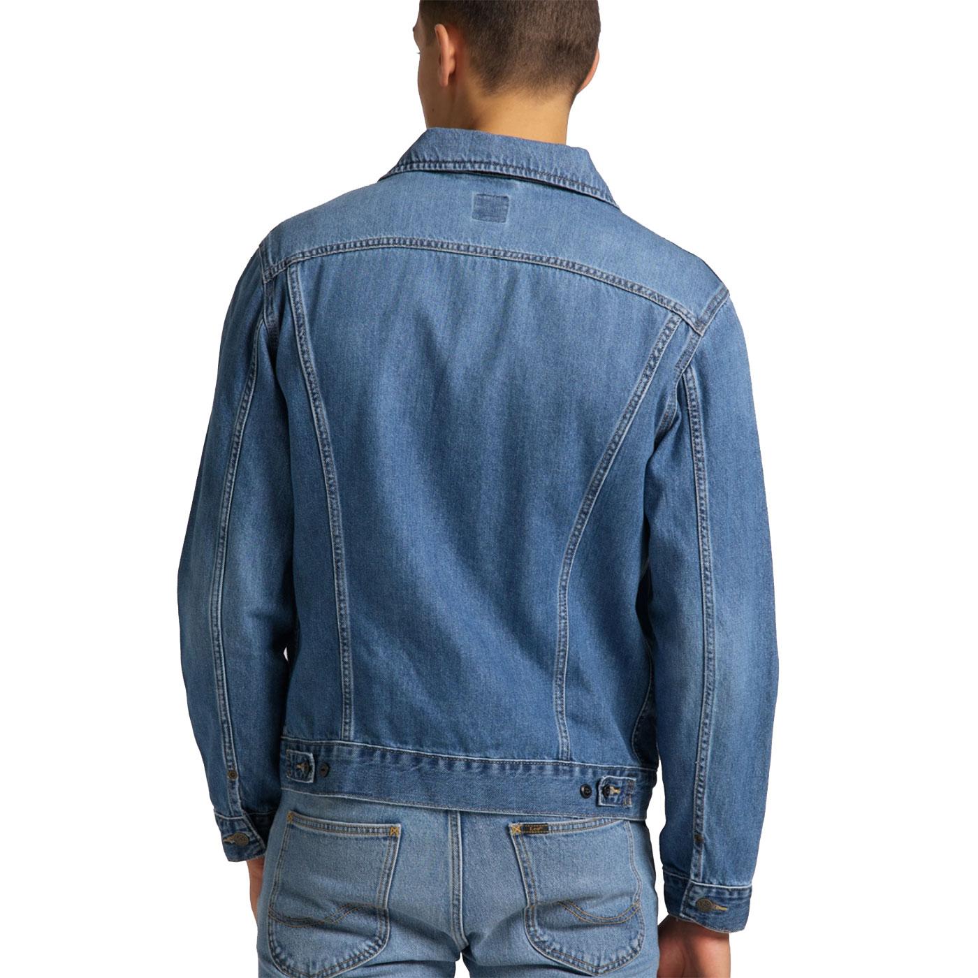 LEE JEANS 'Rider' Retro 60's Denim Jacket in Washed Camden