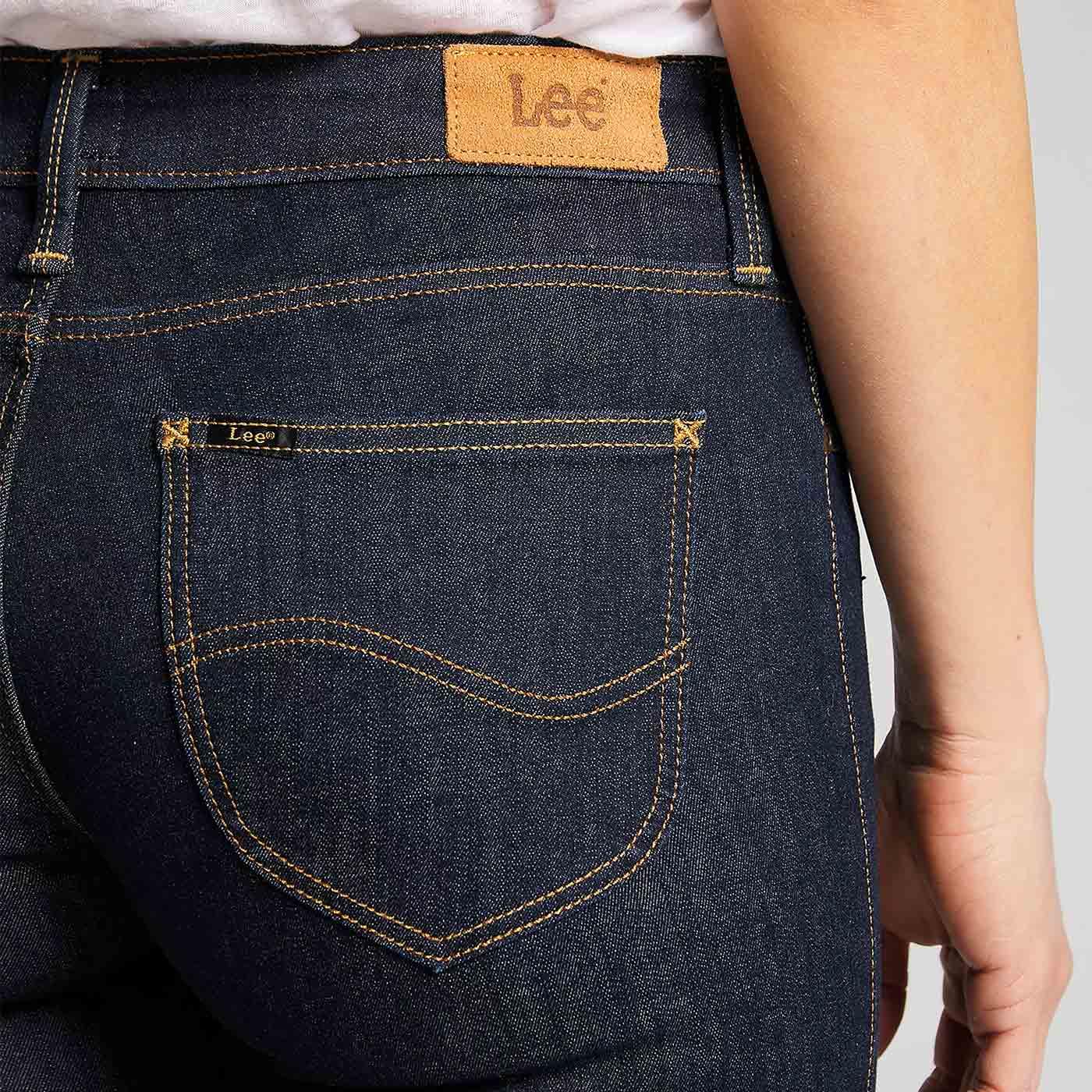 Lee Scarlett Retro Mod Skinny Denim Jeans in Rinse