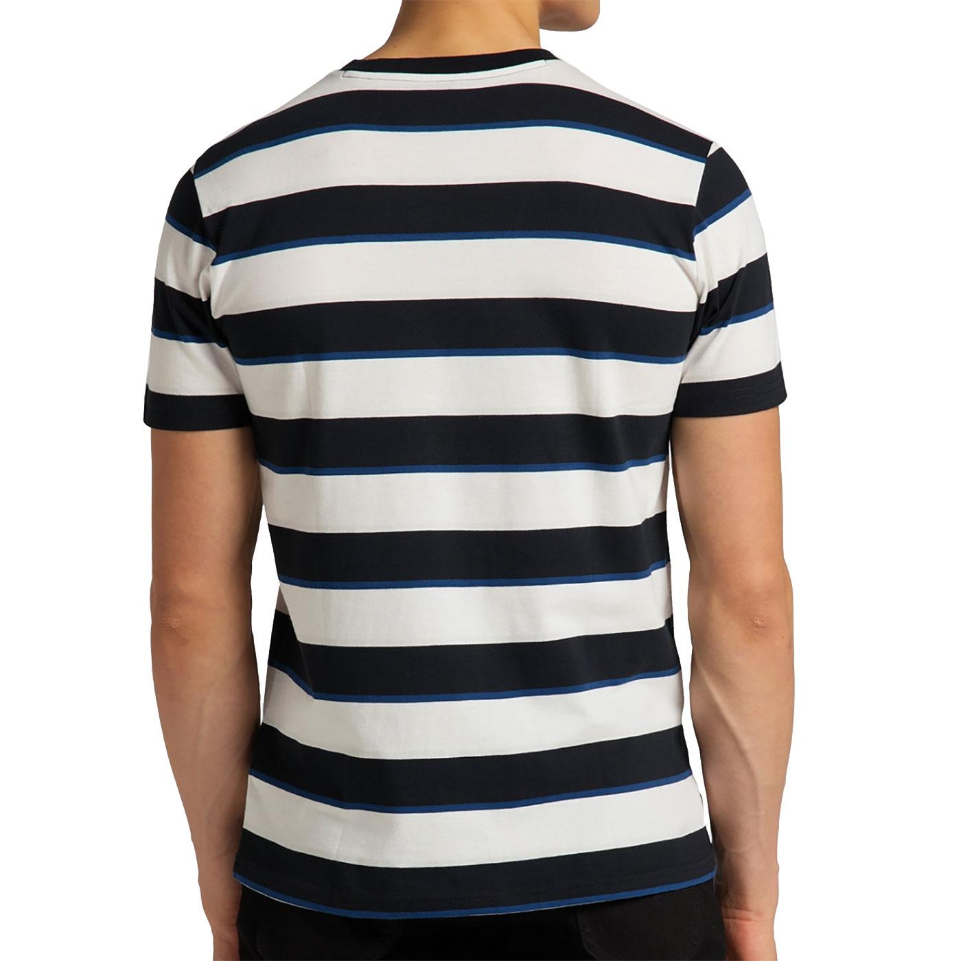 LEE JEANS Retro Mod Multi Stripe T-Shirt in Black