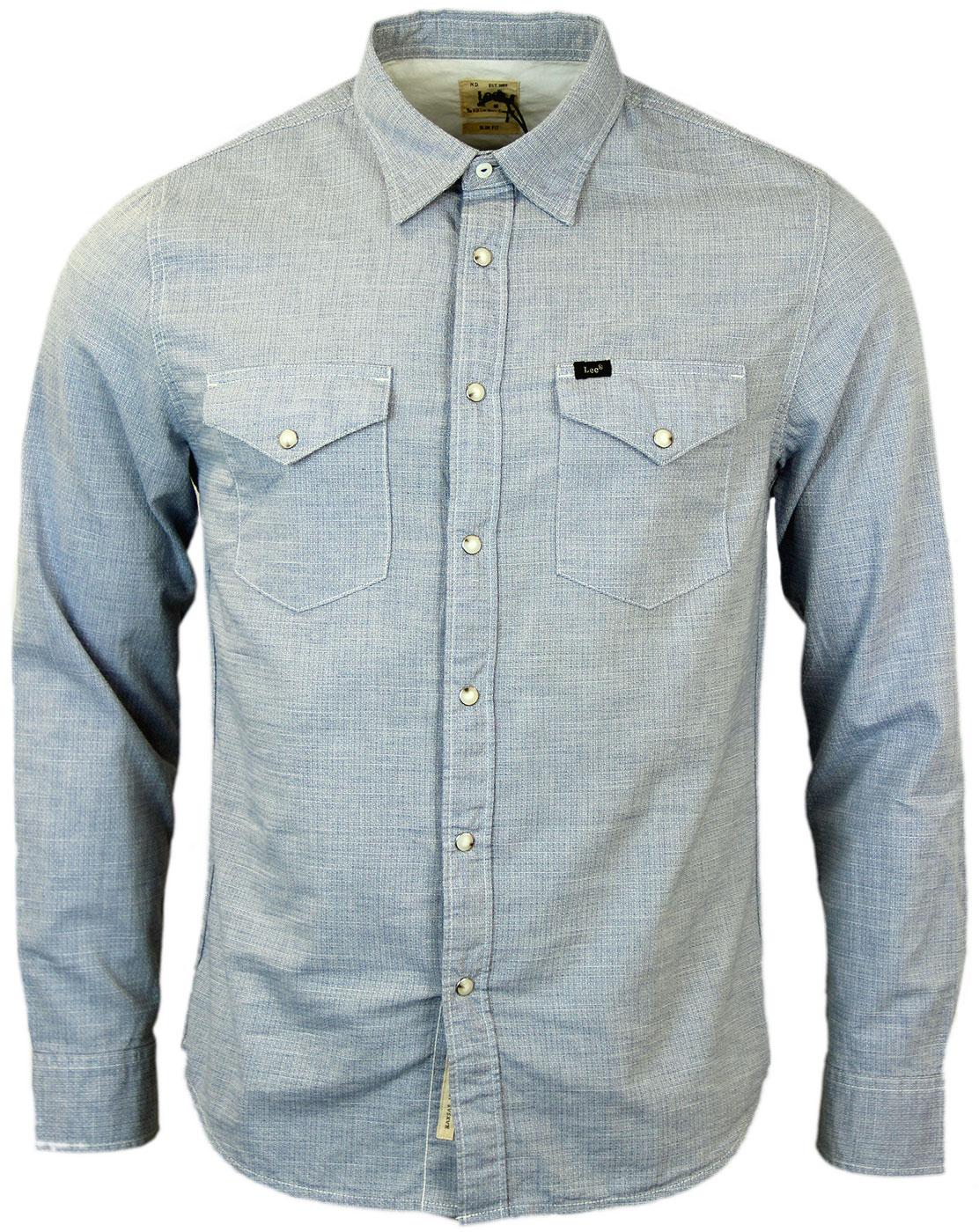 LEE Slim Fit Retro Mod Western Textured Shirt 