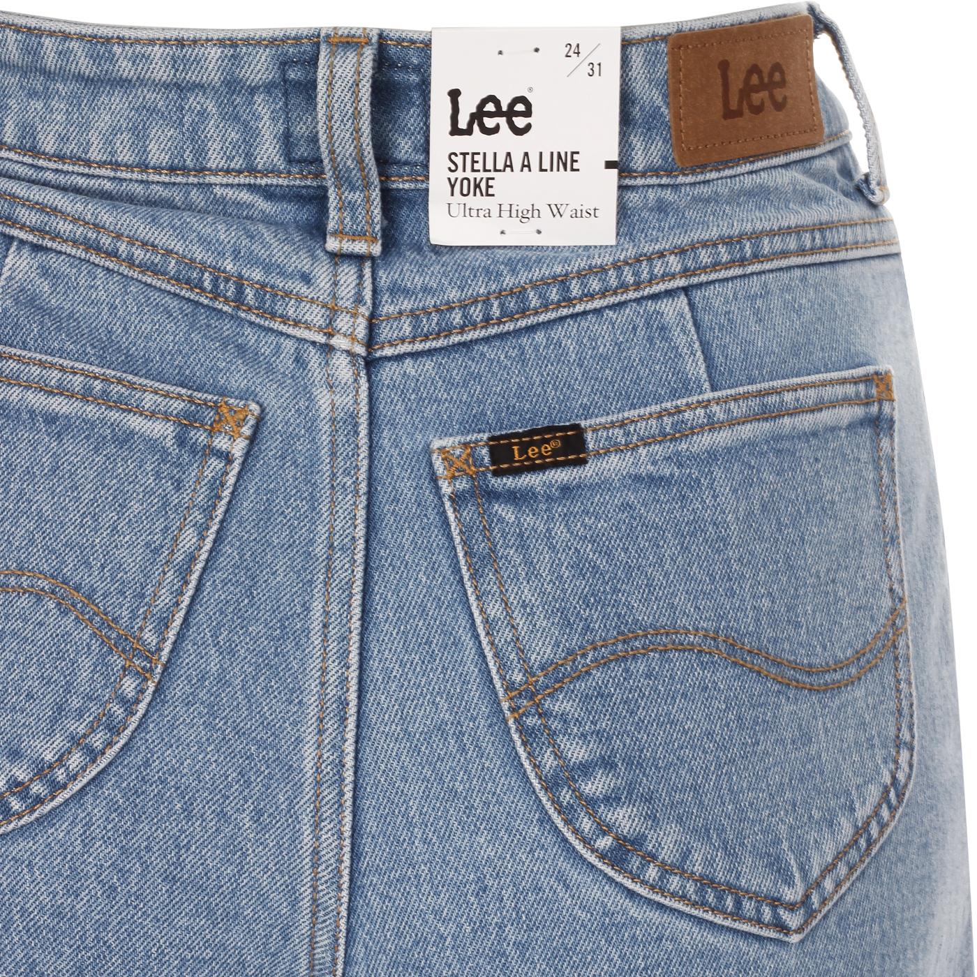 LEE JEANS Stella Women's A-Line Yoke Jeans Light Stonewash
