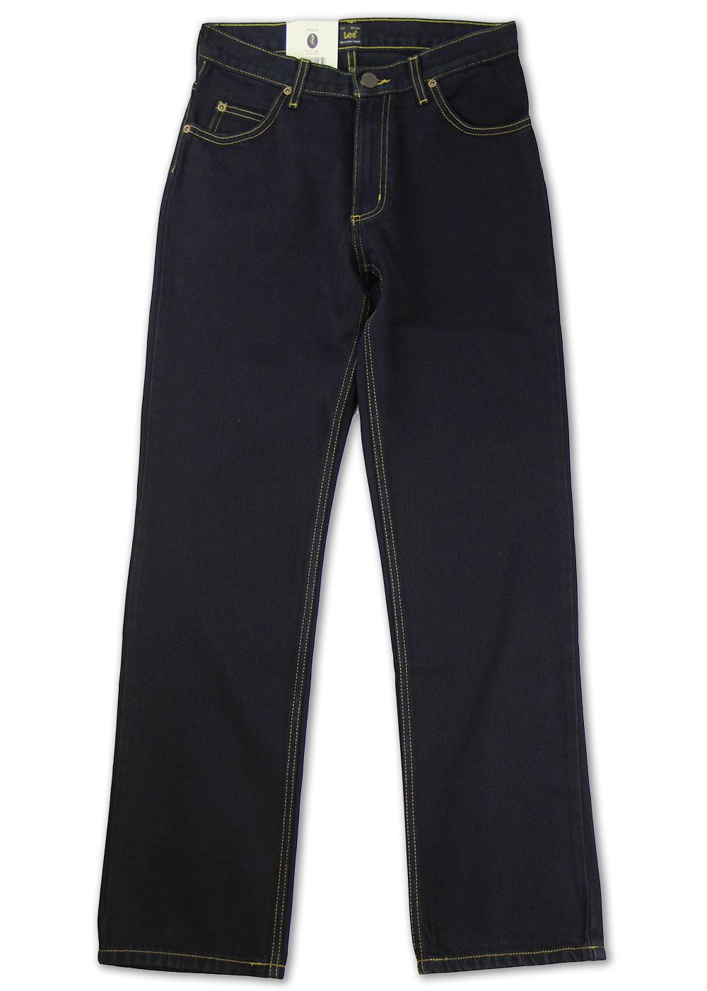 LEE Brooklyn Jeans Black Rinse Men's New Regular Comfort Fit Denim