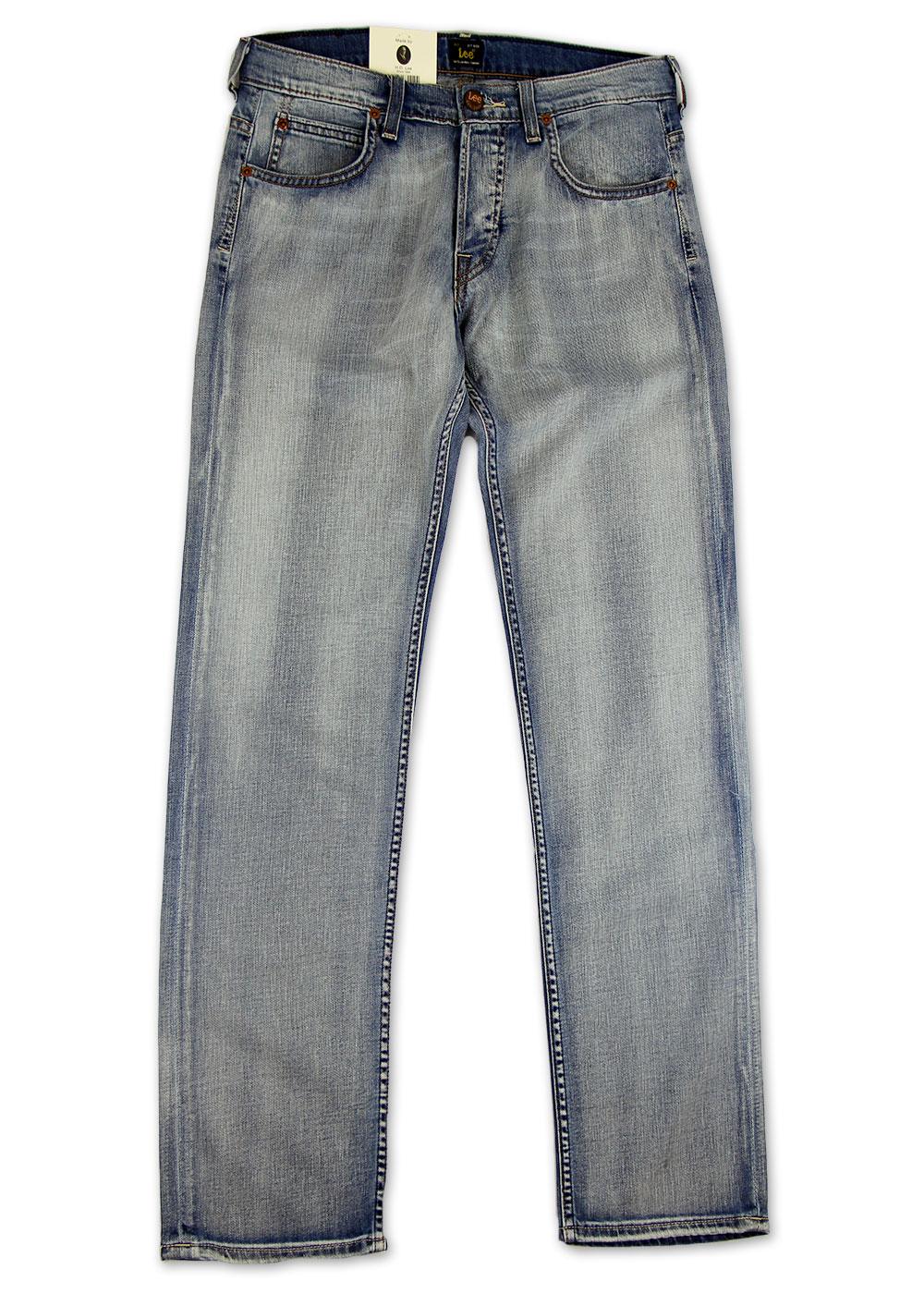 LEE JEANS Powell Retro Mod Low Slim Fit Jeans Blue Fade