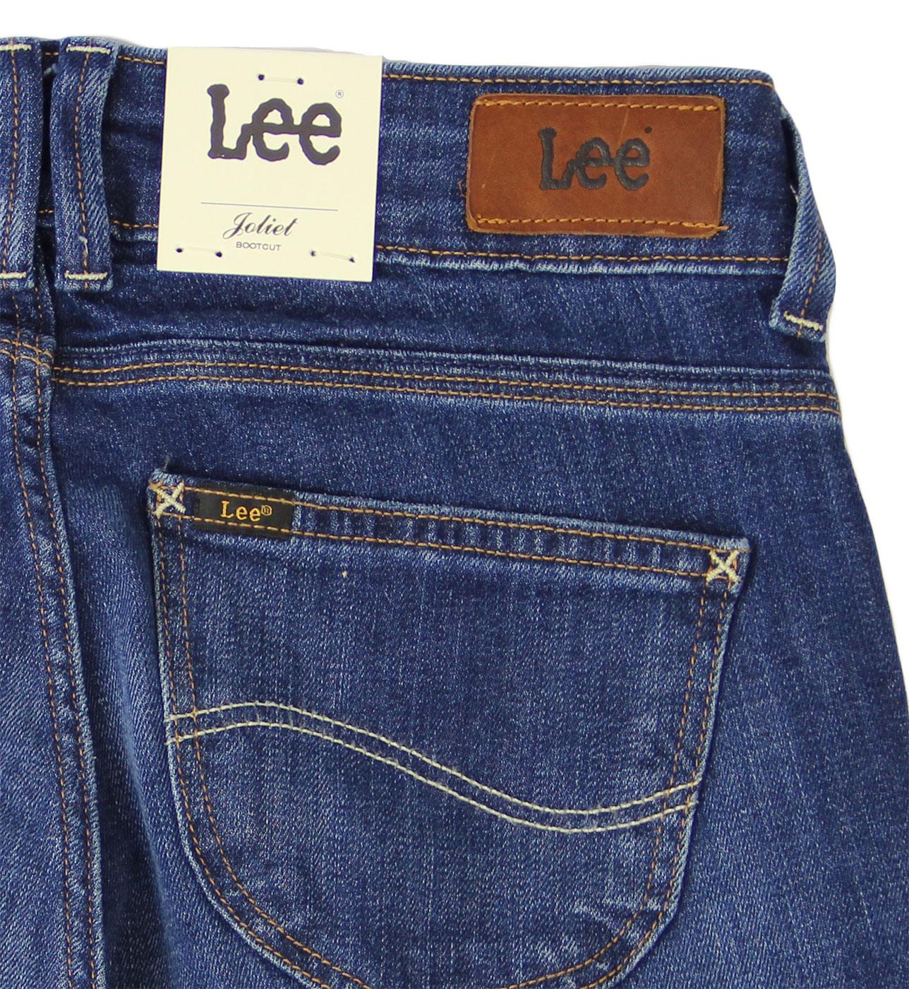 LEE Joliet Retro 70s Blue Mountain Mid Wash Bootcut Denim Jeans