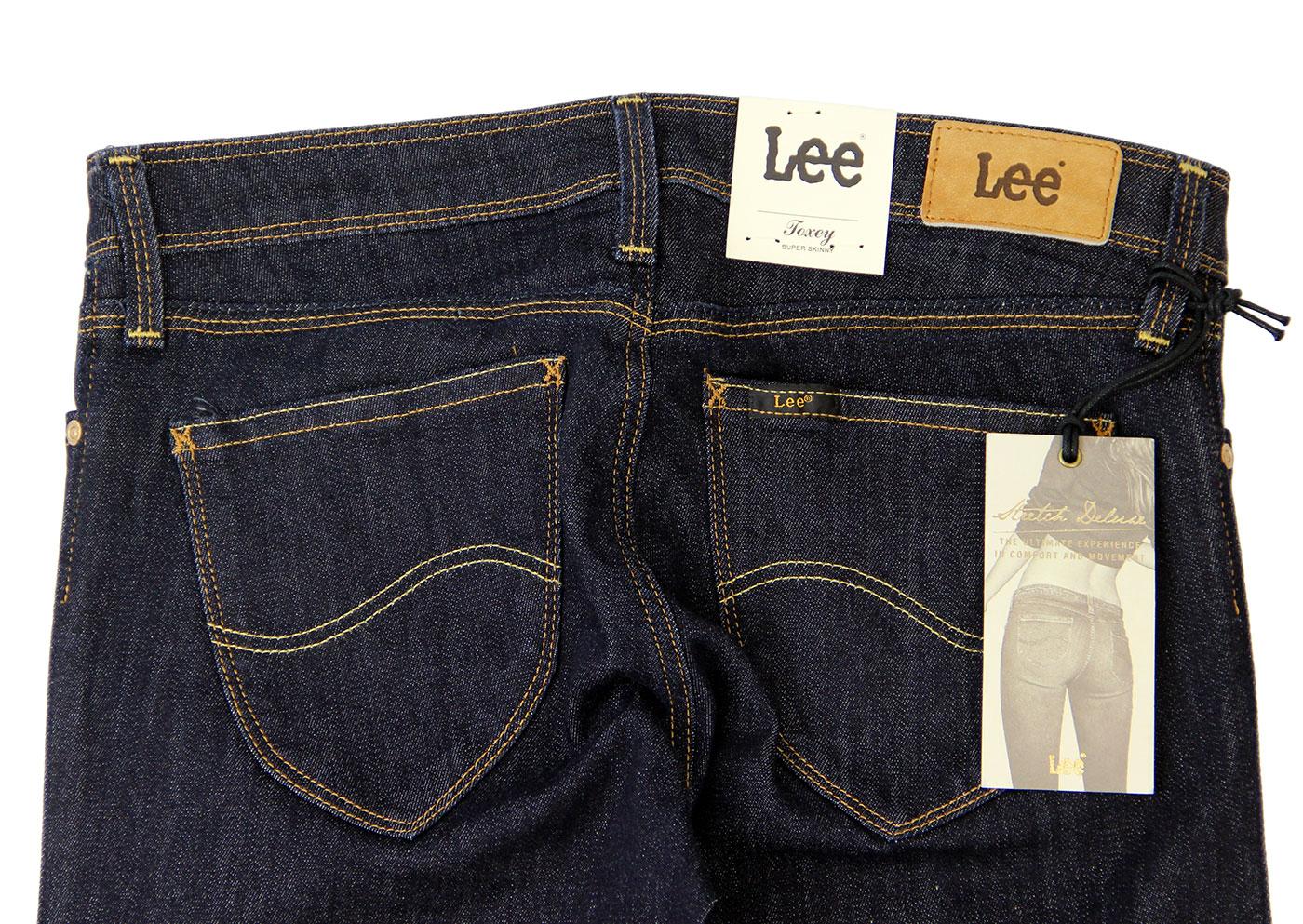LEE JEANS Toxey Retro Mod One Wash Denim Drainpipe Jeans