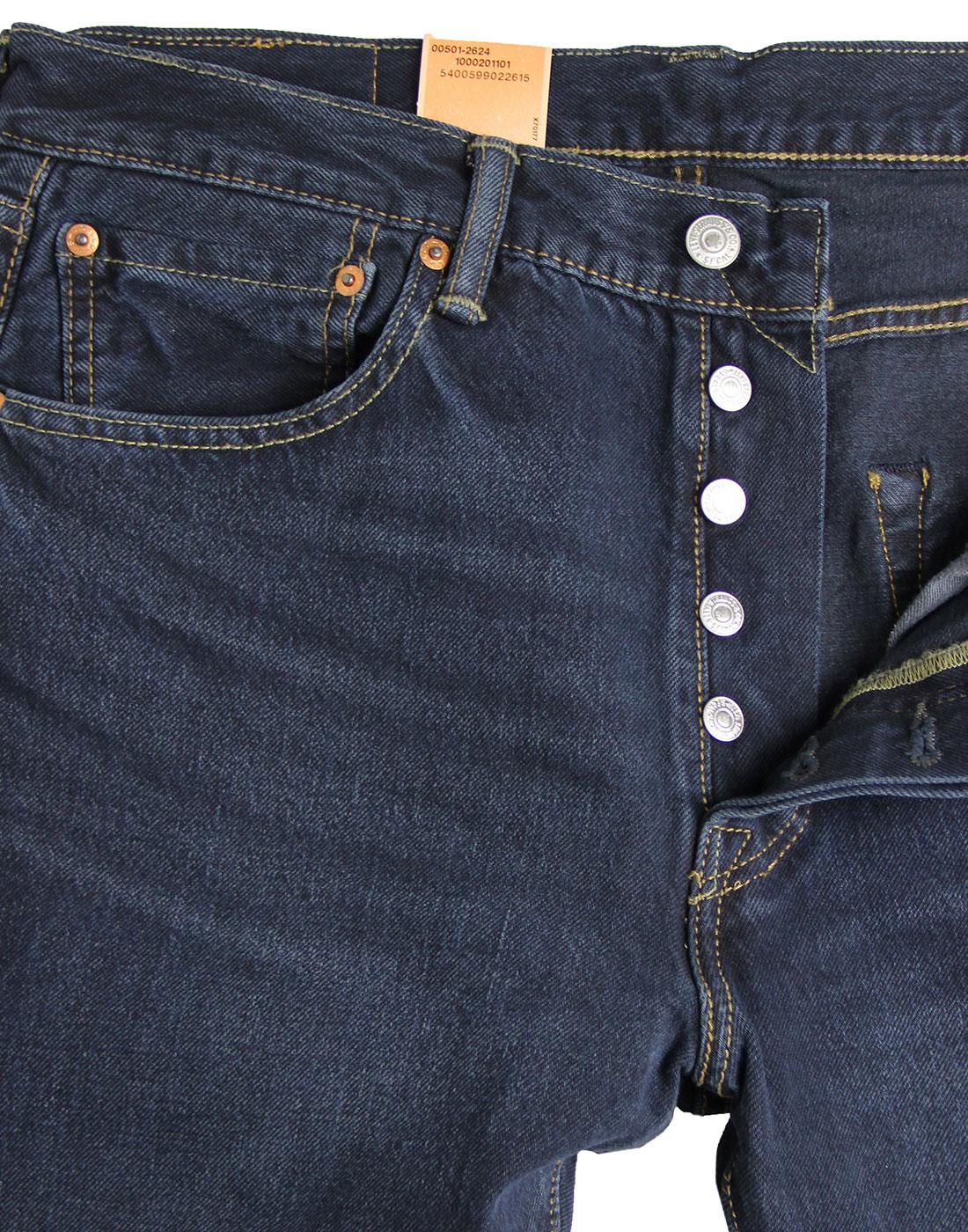 LEVI'S Men's 501 Original Straight Jeans in Dark hours