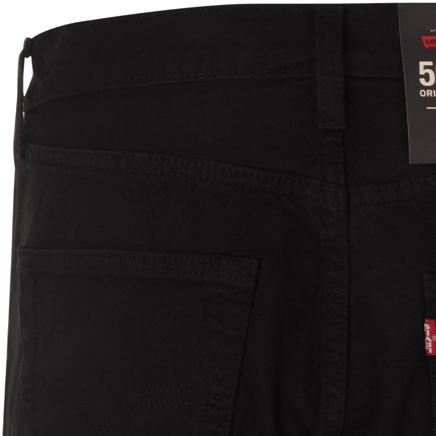 LEVI'S 501 Original Straight Leg Denim Jeans in Black