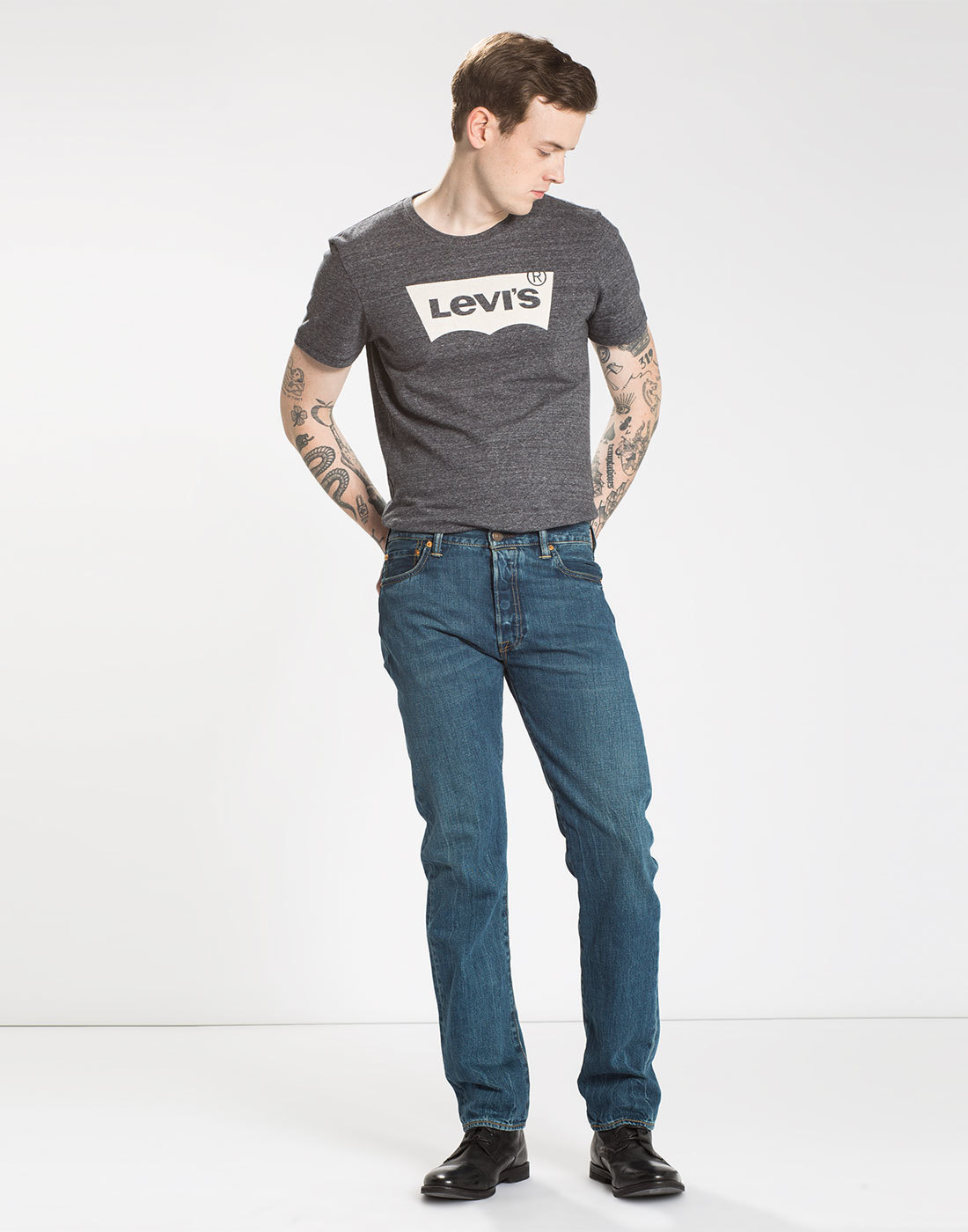 LEVI'S® 501 Retro Original Fit Straight Mens Jeans Douglas Blue
