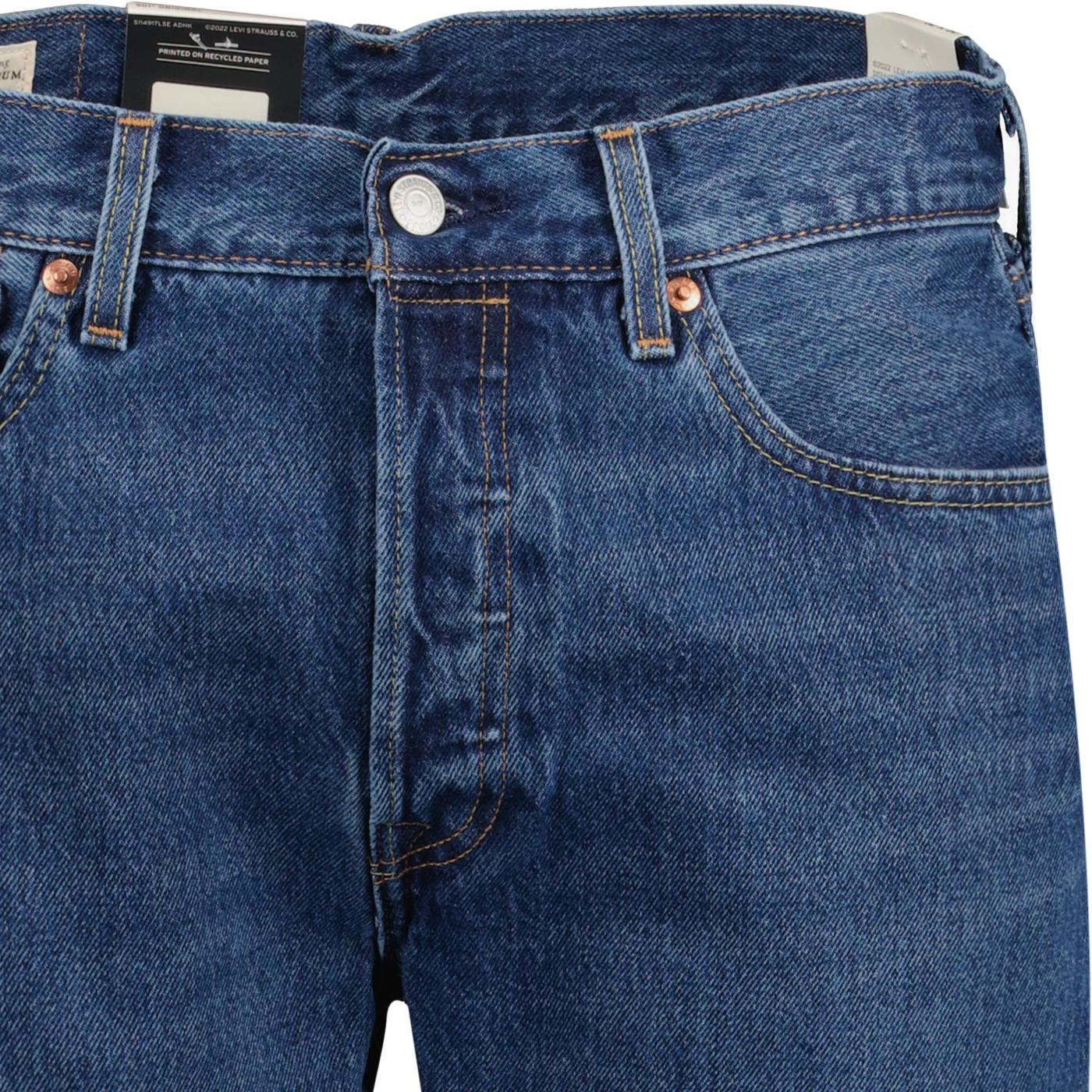 LEVI'S® 501® Original Straight Jeans in Medium Indigo Stonewash